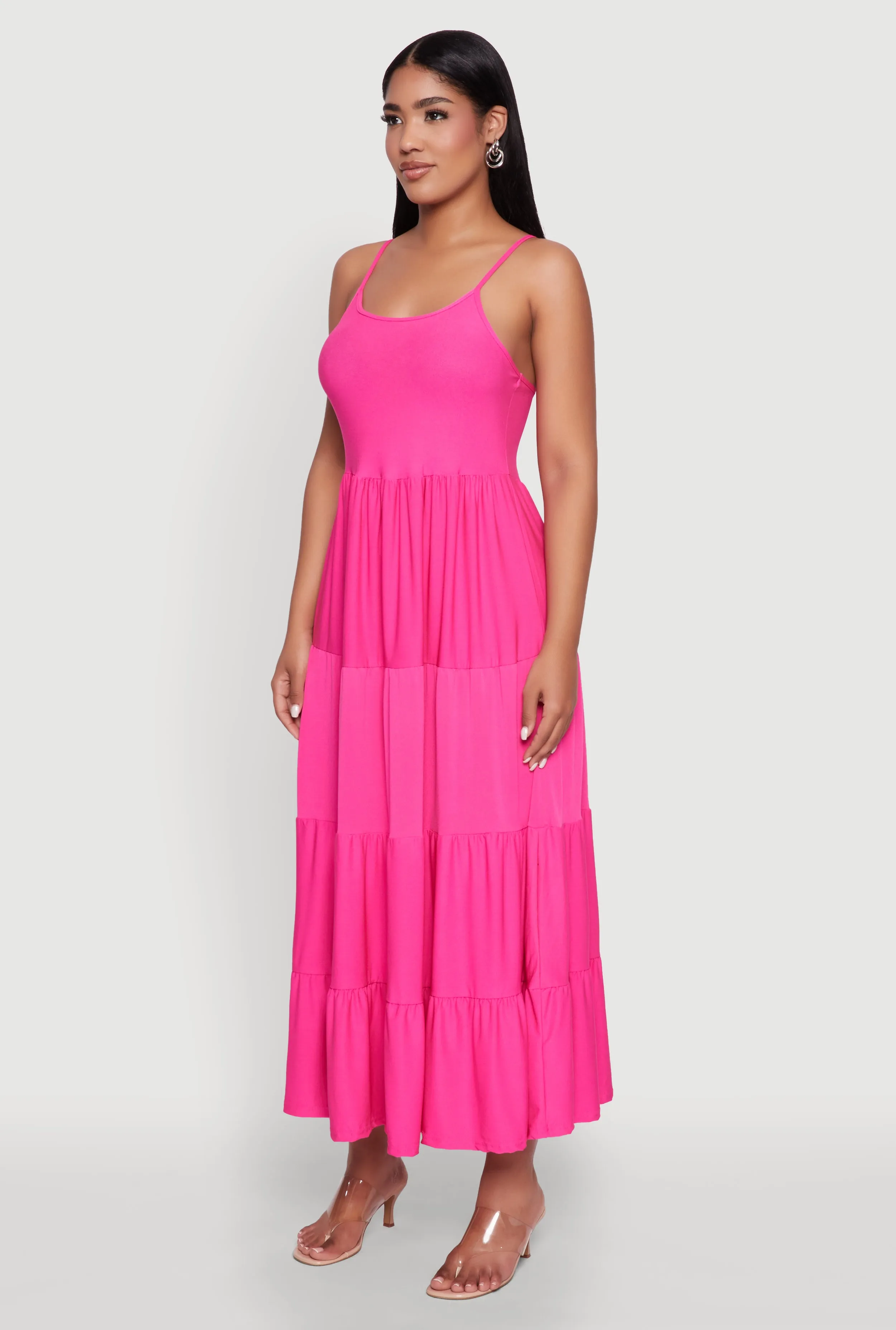 Scoop Neck Tiered Maxi Sundress sold by Rainbow product image thumbnail 3
