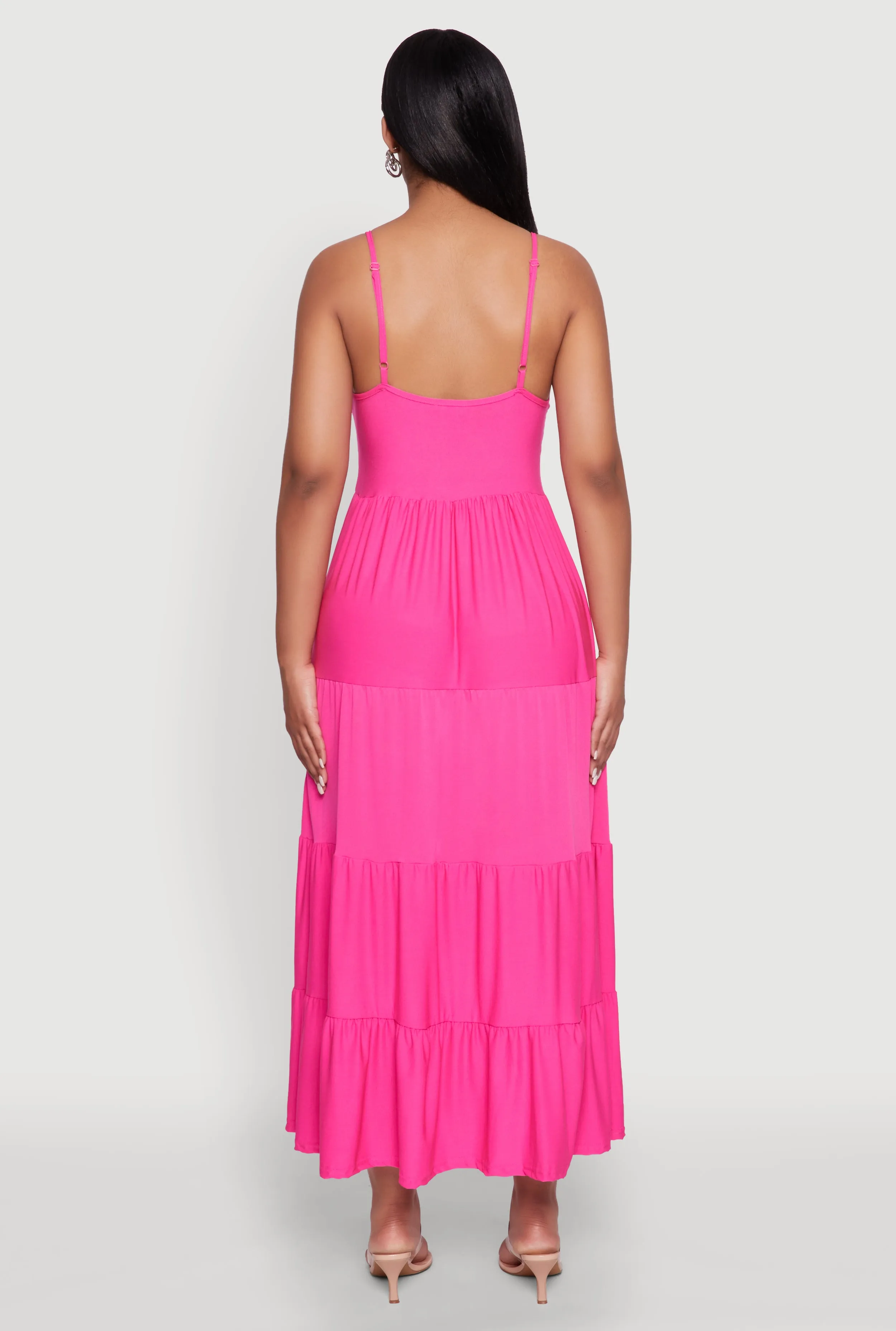 Scoop Neck Tiered Maxi Sundress sold by Rainbow product image thumbnail 5