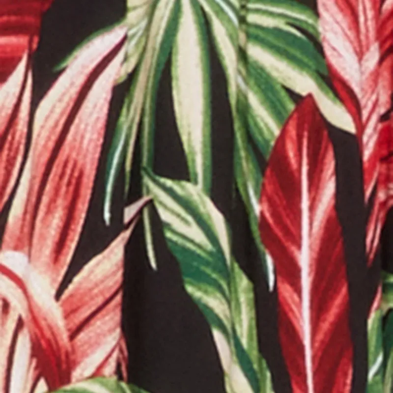 Tropical Leaf Print Empire Waist Sundress sold by Rainbow product image thumbnail 4
