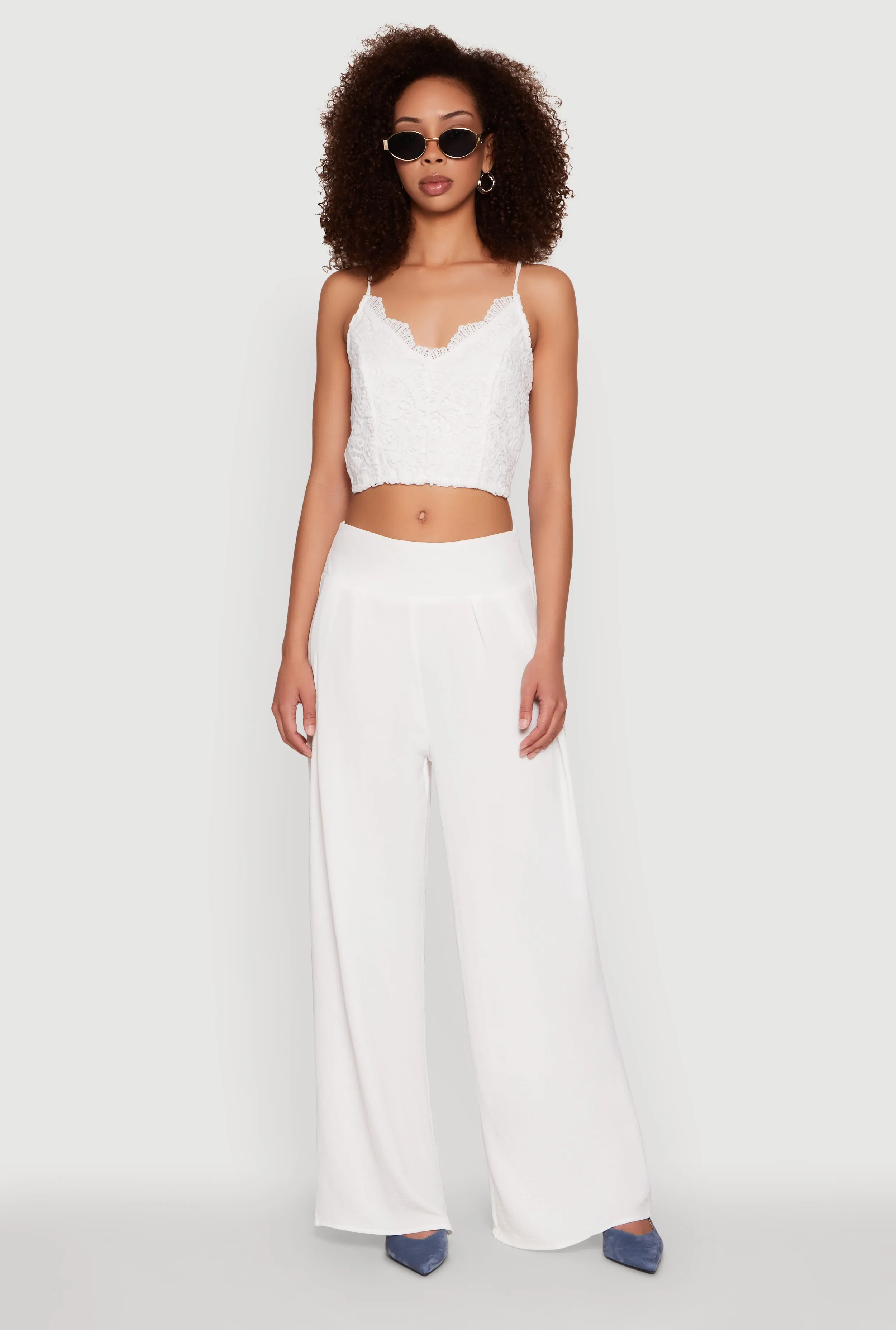 Airy Wide Leg Dress Pants sold by Rainbow product image thumbnail 2