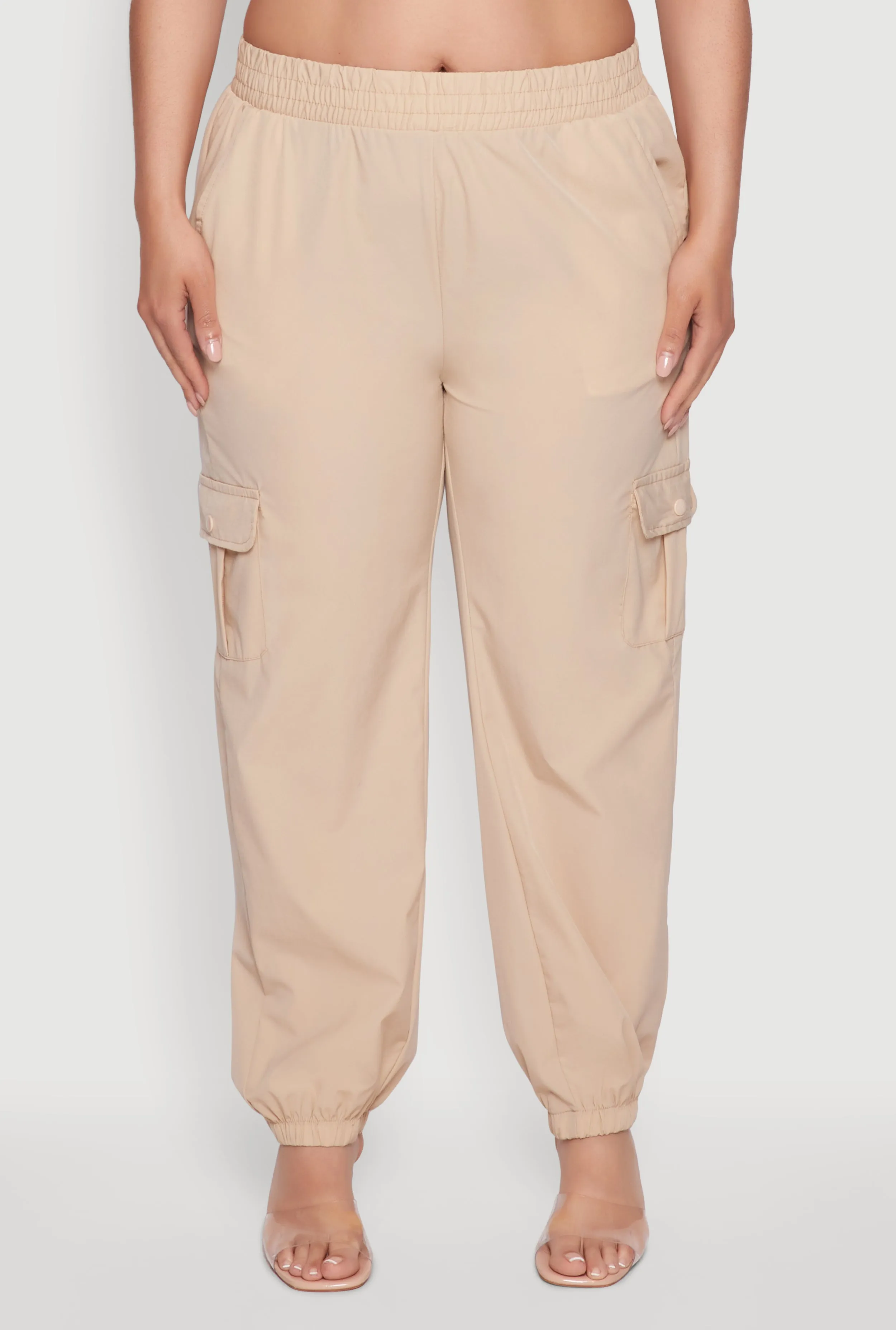 Plus Size Nylon Cargo Joggers sold by Rainbow product image thumbnail 3