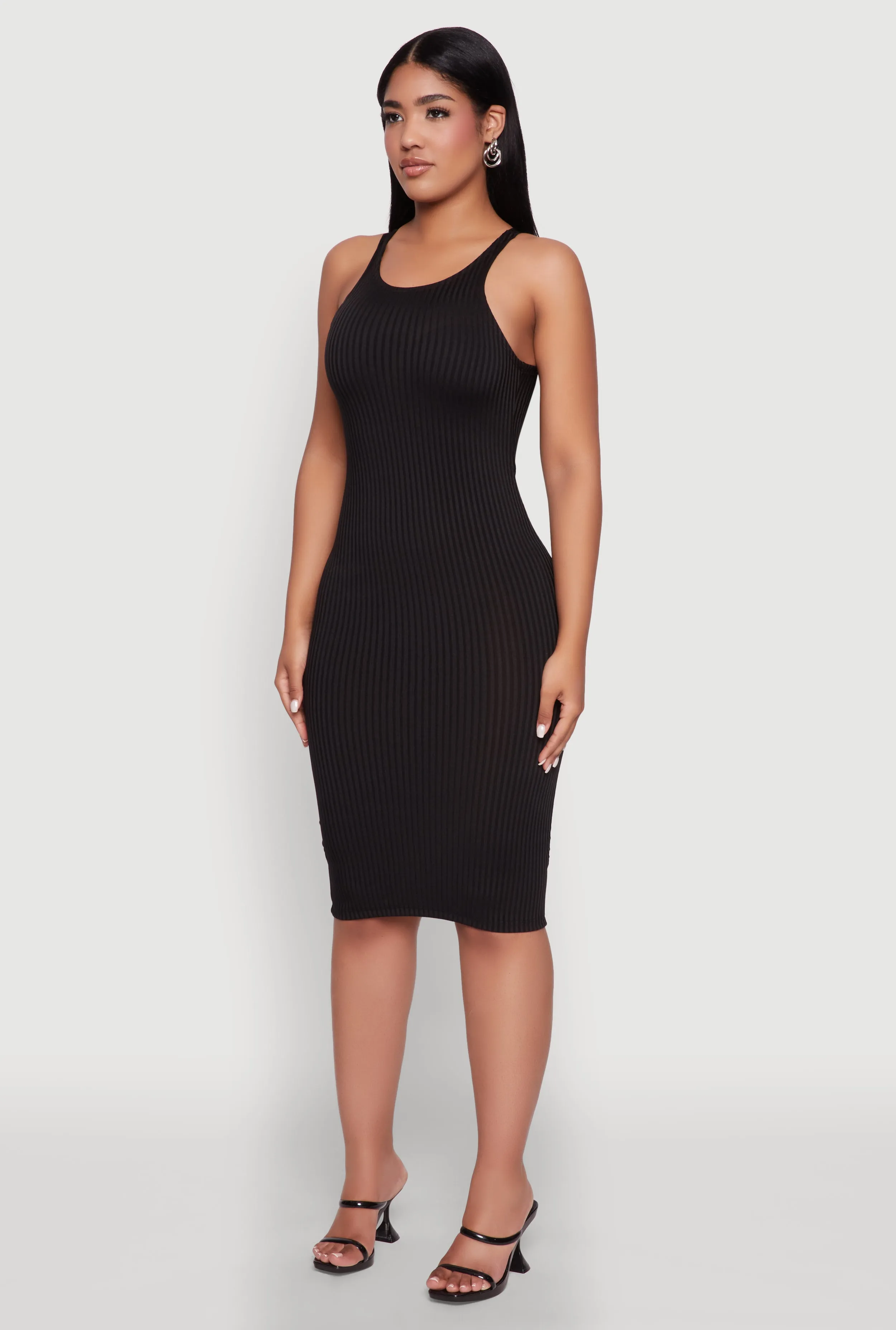 Rib Knit Tank Midi Dress sold by Rainbow product image thumbnail 3