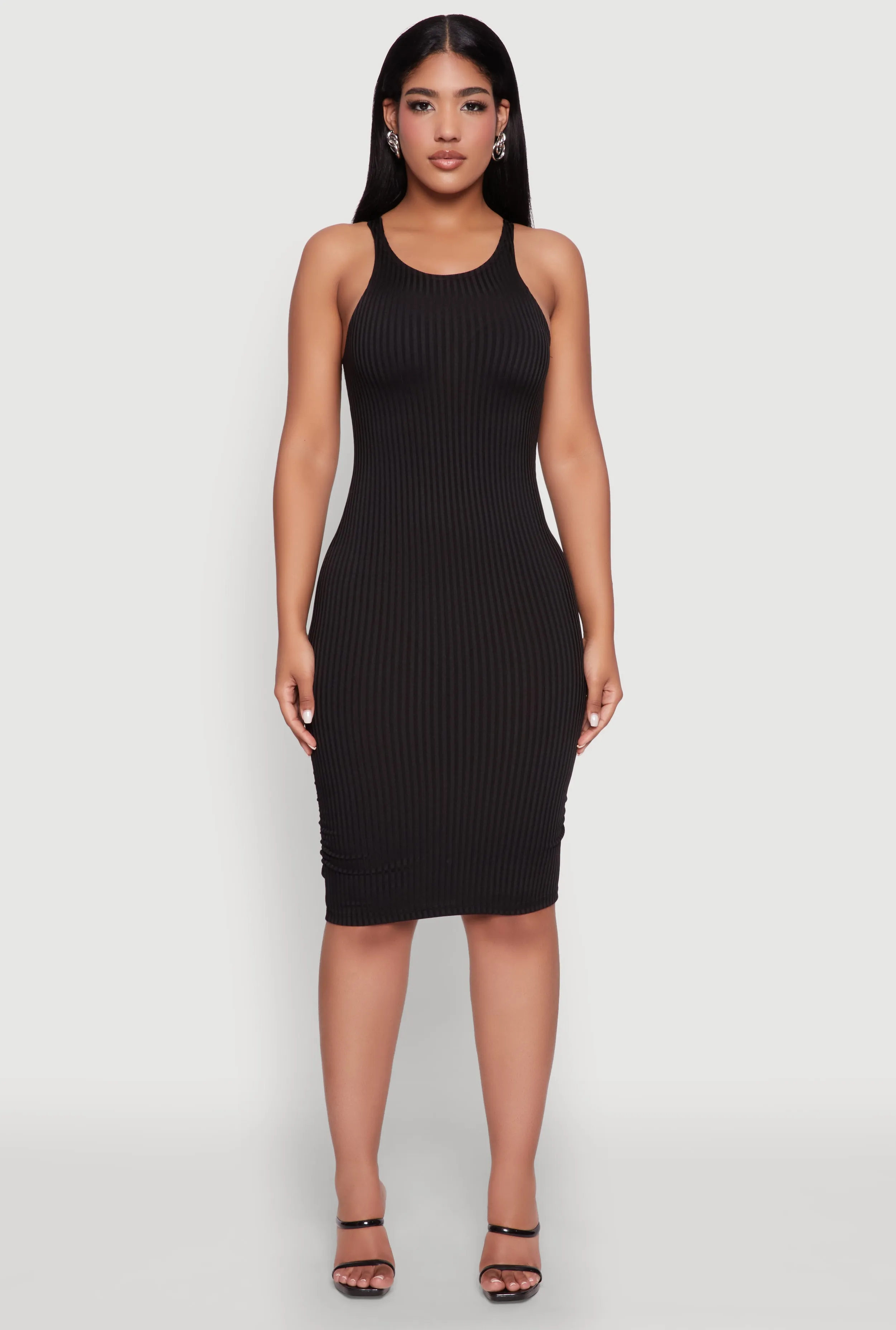 Rib Knit Tank Midi Dress sold by Rainbow