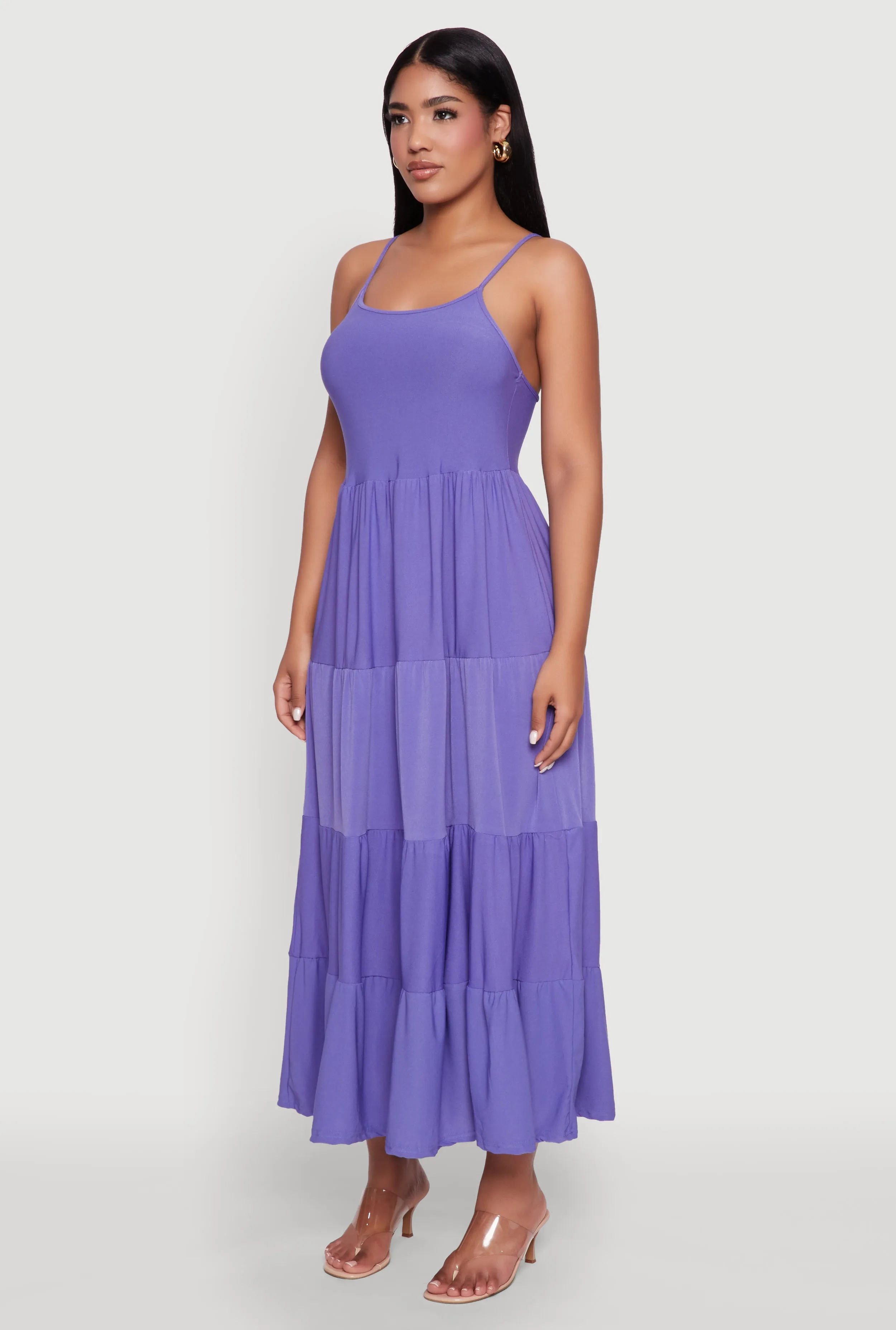 Scoop Neck Tiered Maxi Sundress sold by Rainbow product image thumbnail 3