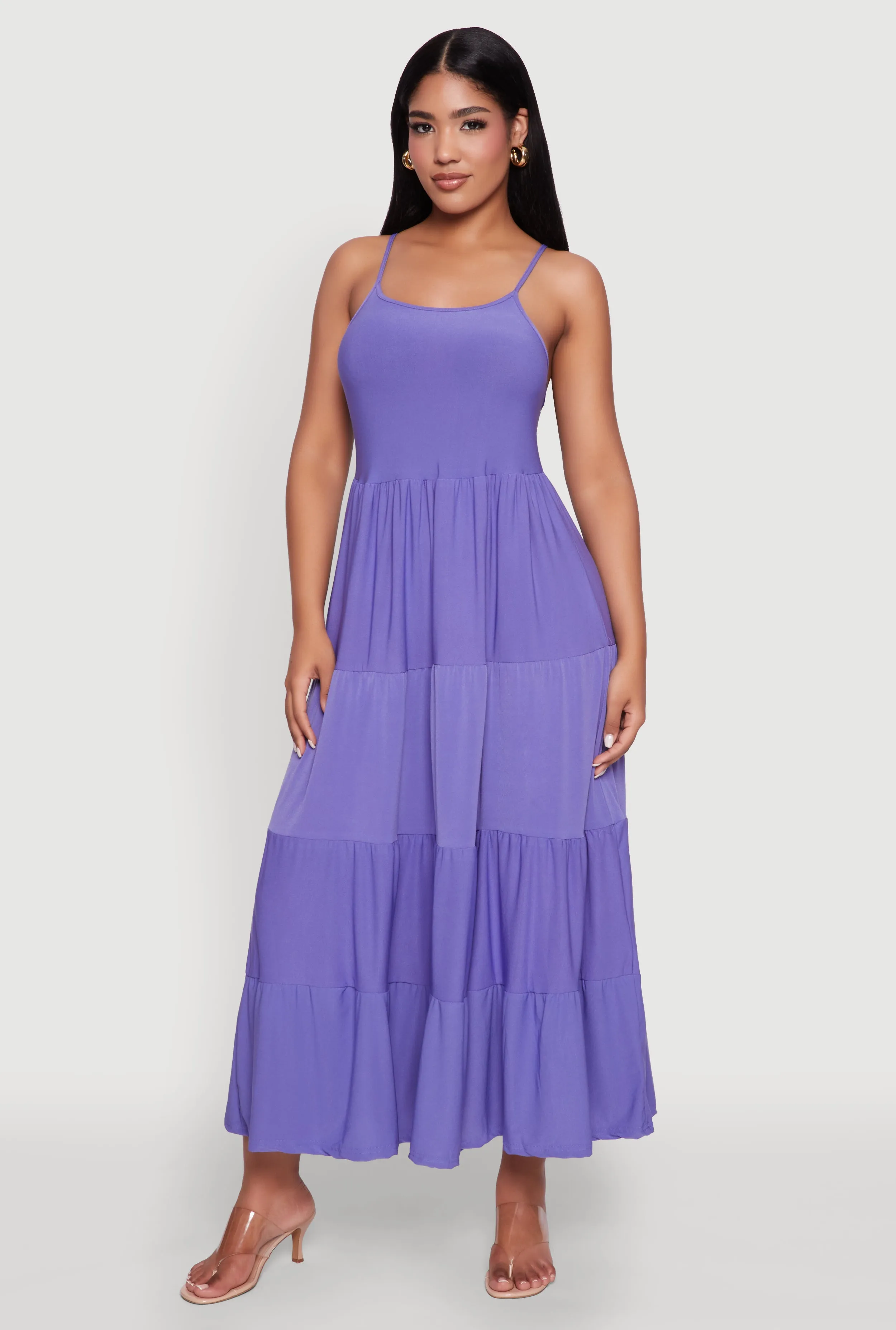 Scoop Neck Tiered Maxi Sundress sold by Rainbow product image thumbnail 2