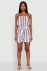 Striped Tie Waist Belted Cargo Pocket Romper sold by Rainbow