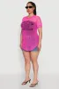 Plus Size Brooklyn College League Fishnet Top sold by Rainbow