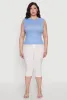 Plus Size Rib Knit Crew Neck Tank Top sold by Rainbow