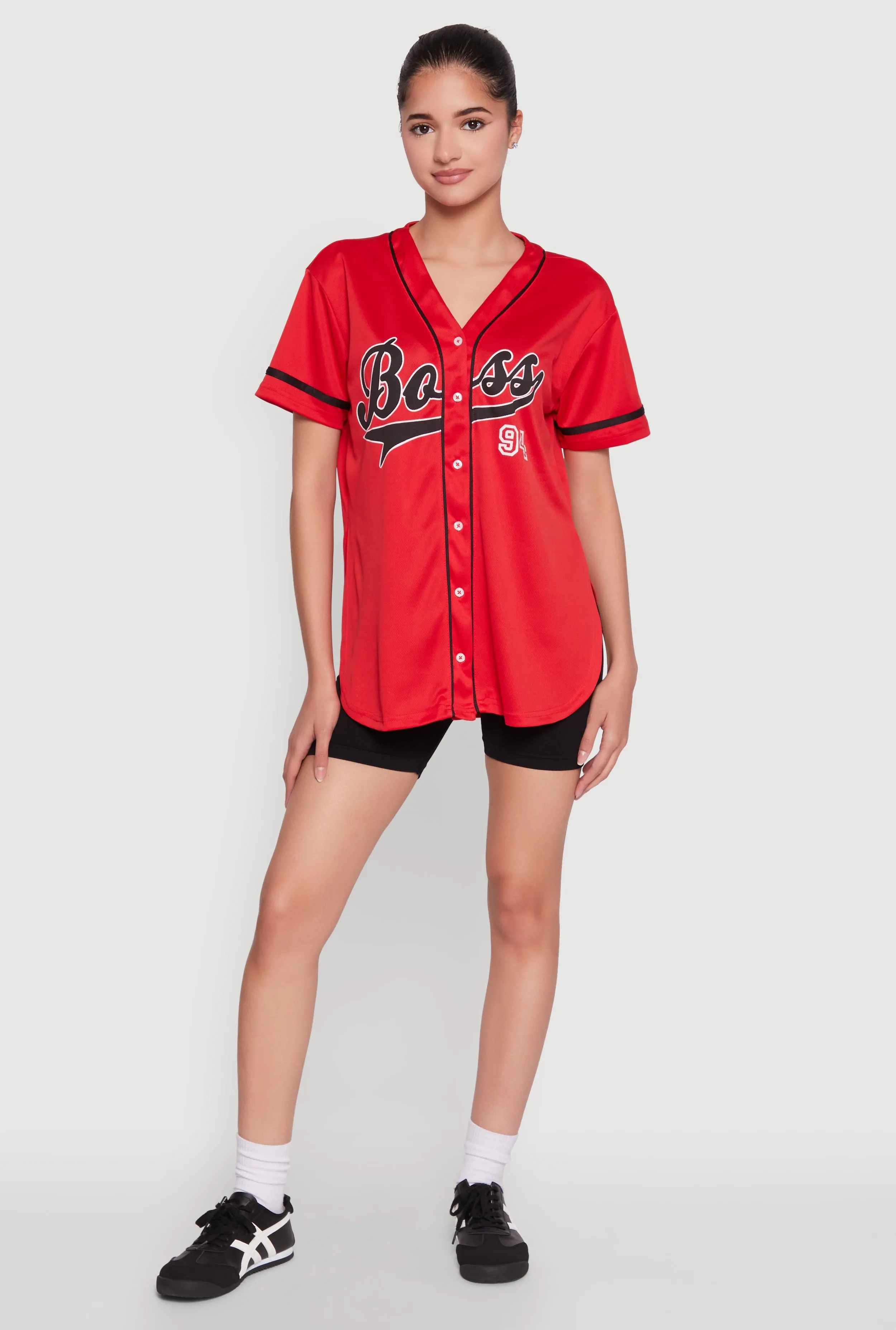 Boss 94 Graphic Baseball Jersey sold by Rainbow