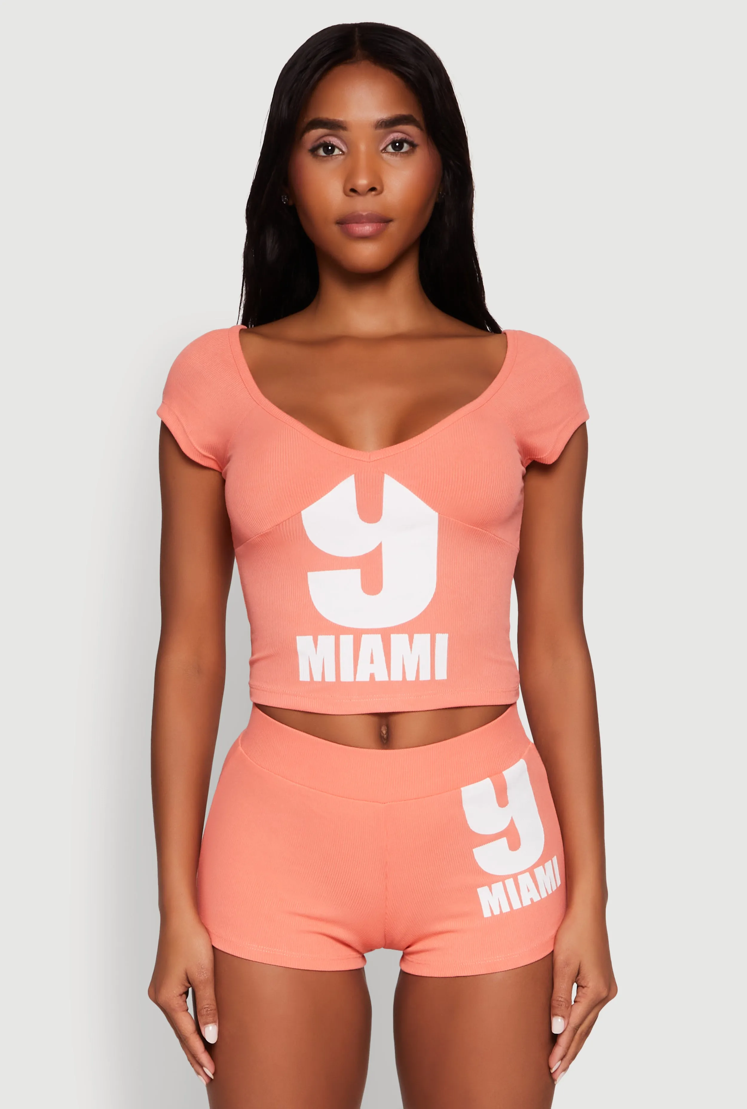 9 Miami Graphic Top sold by Rainbow