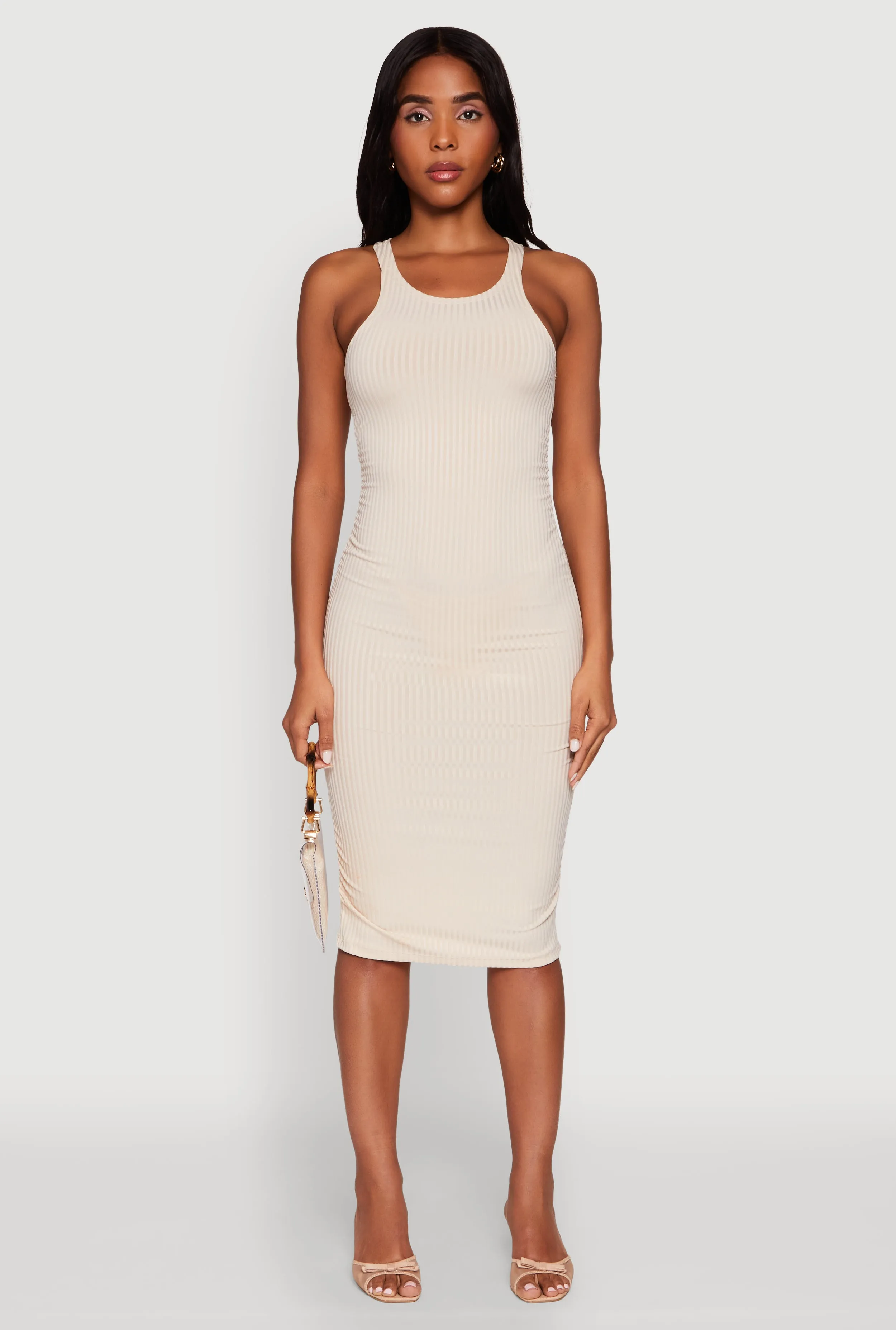 Rib Knit Tank Midi Dress sold by Rainbow product image thumbnail 2