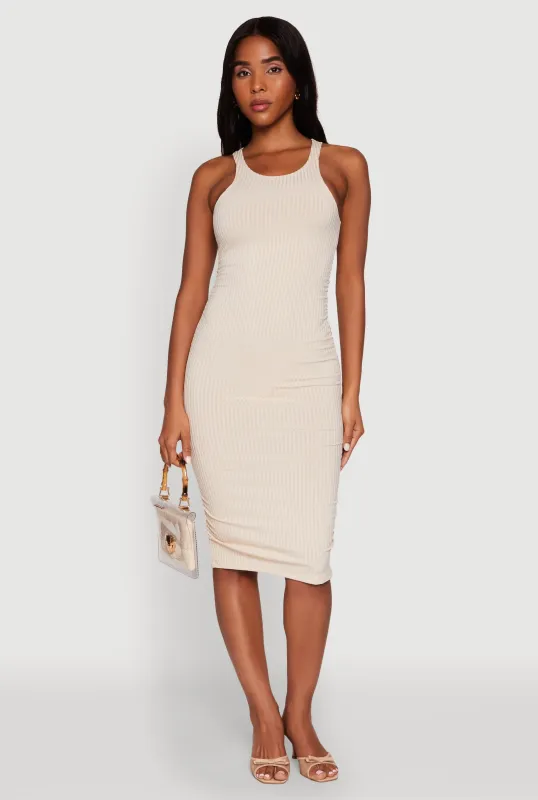 Rib Knit Tank Midi Dress sold by Rainbow