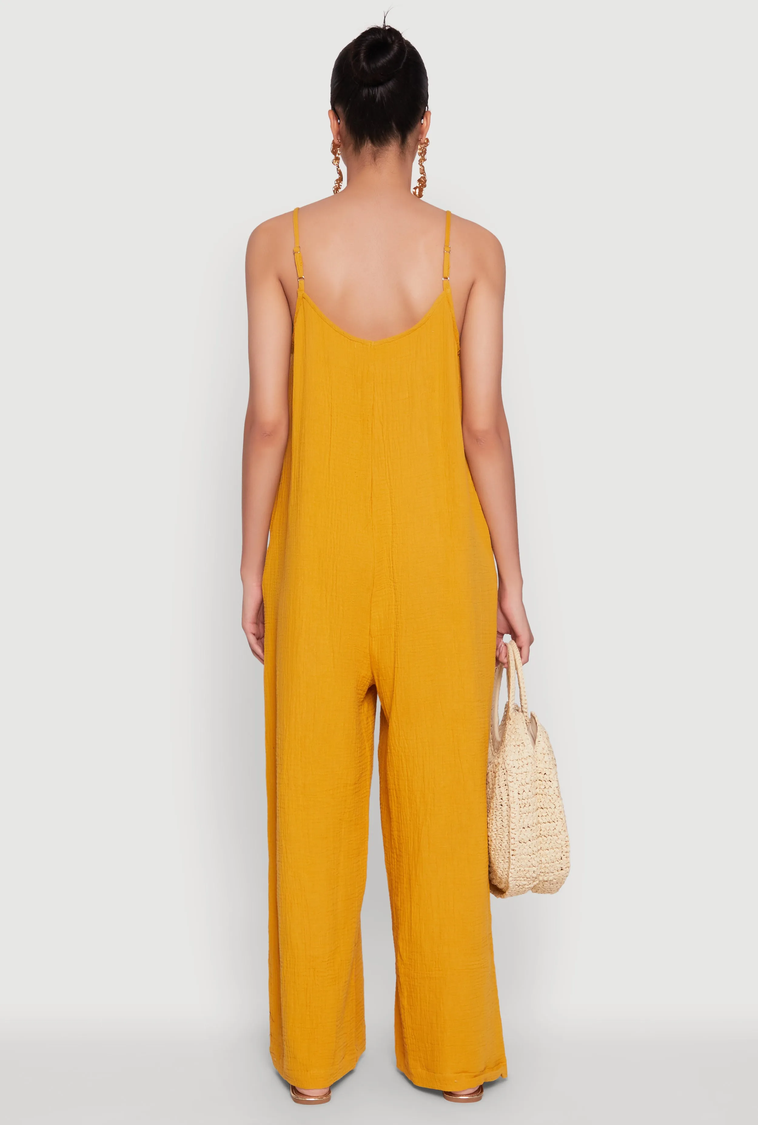 Gauze Knit Wide Leg Jumpsuit sold by Rainbow product image thumbnail 5