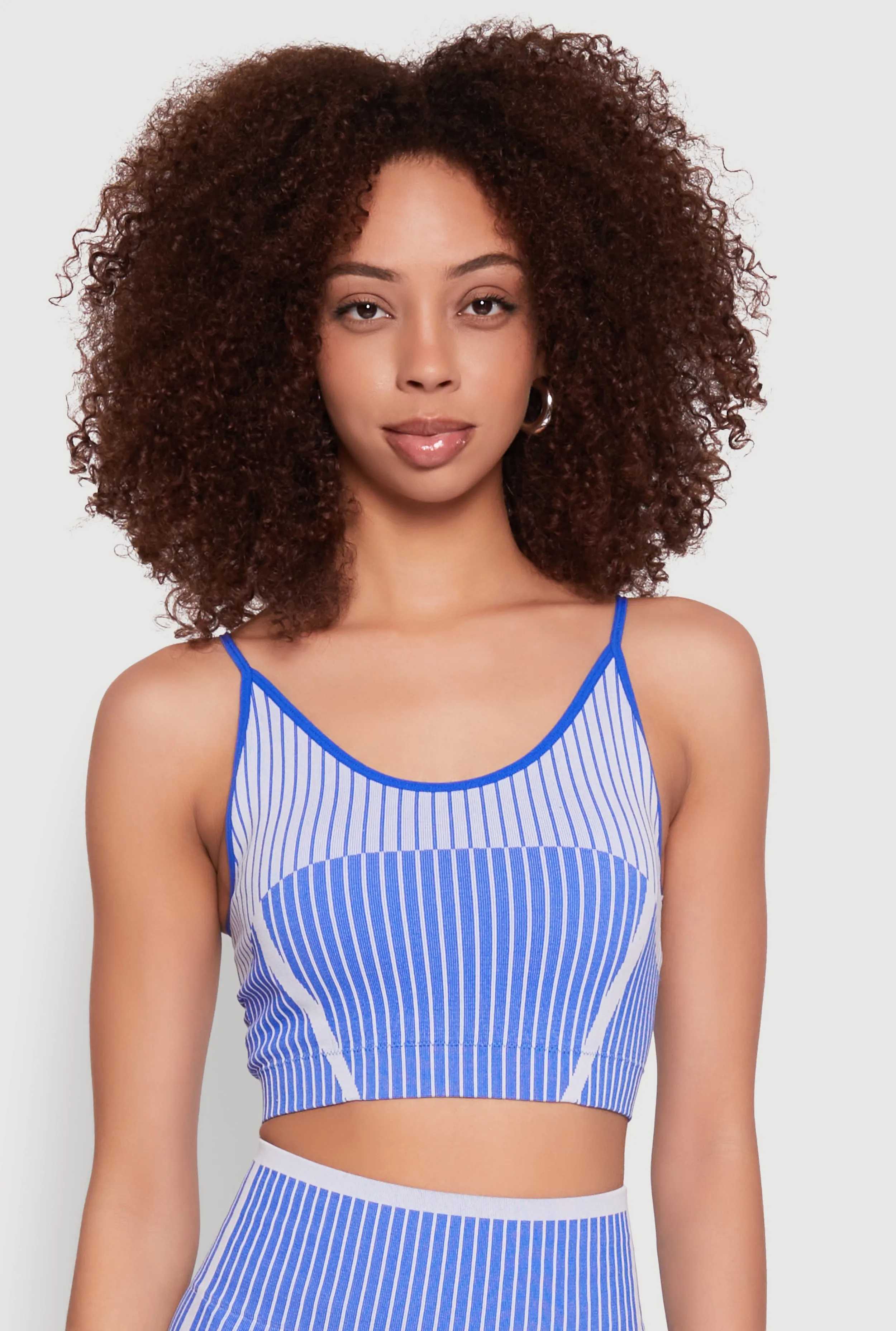 Seamless Color Block Striped Cropped Cami sold by Rainbow