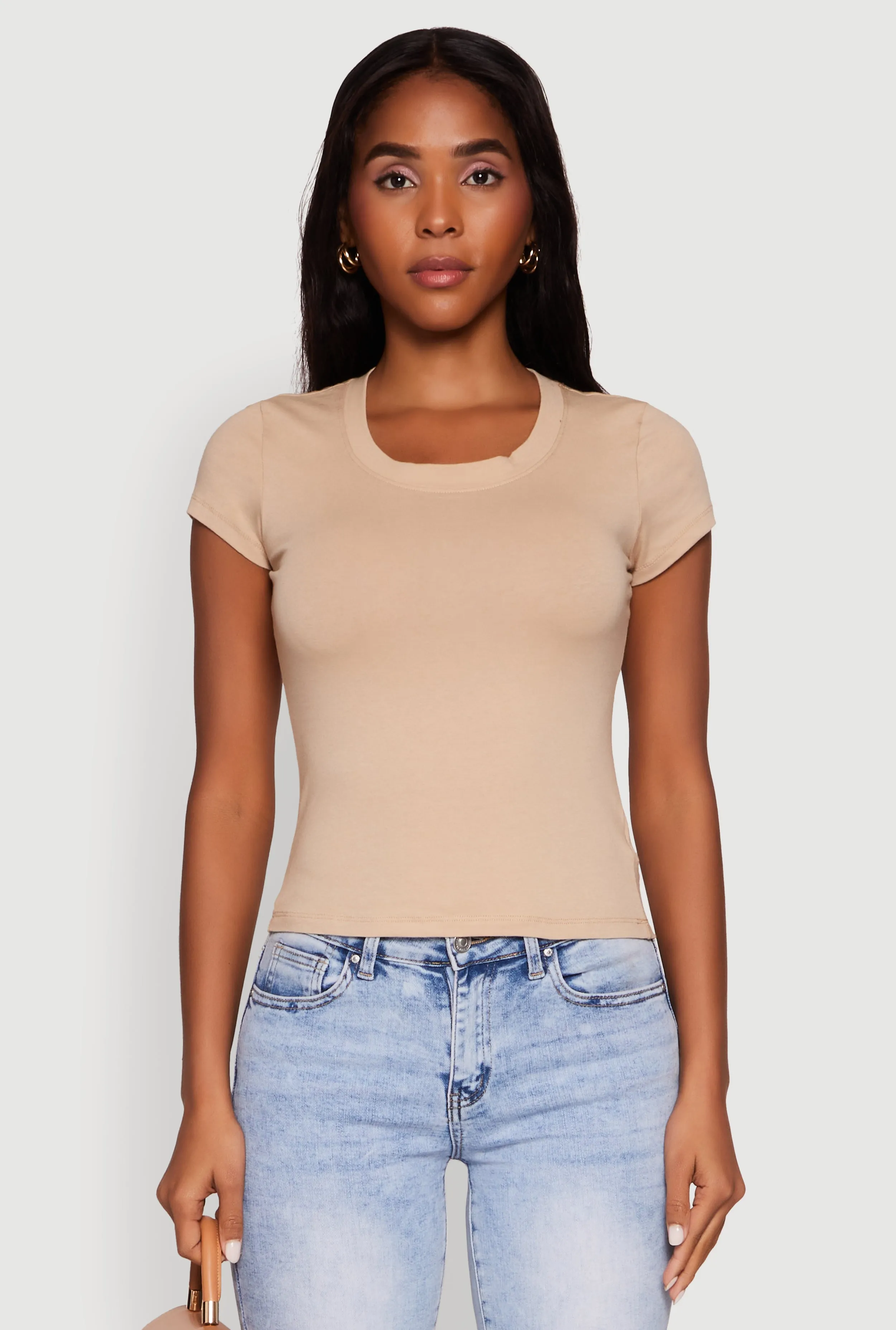 Basic Crew Neck Top sold by Rainbow product image thumbnail 2