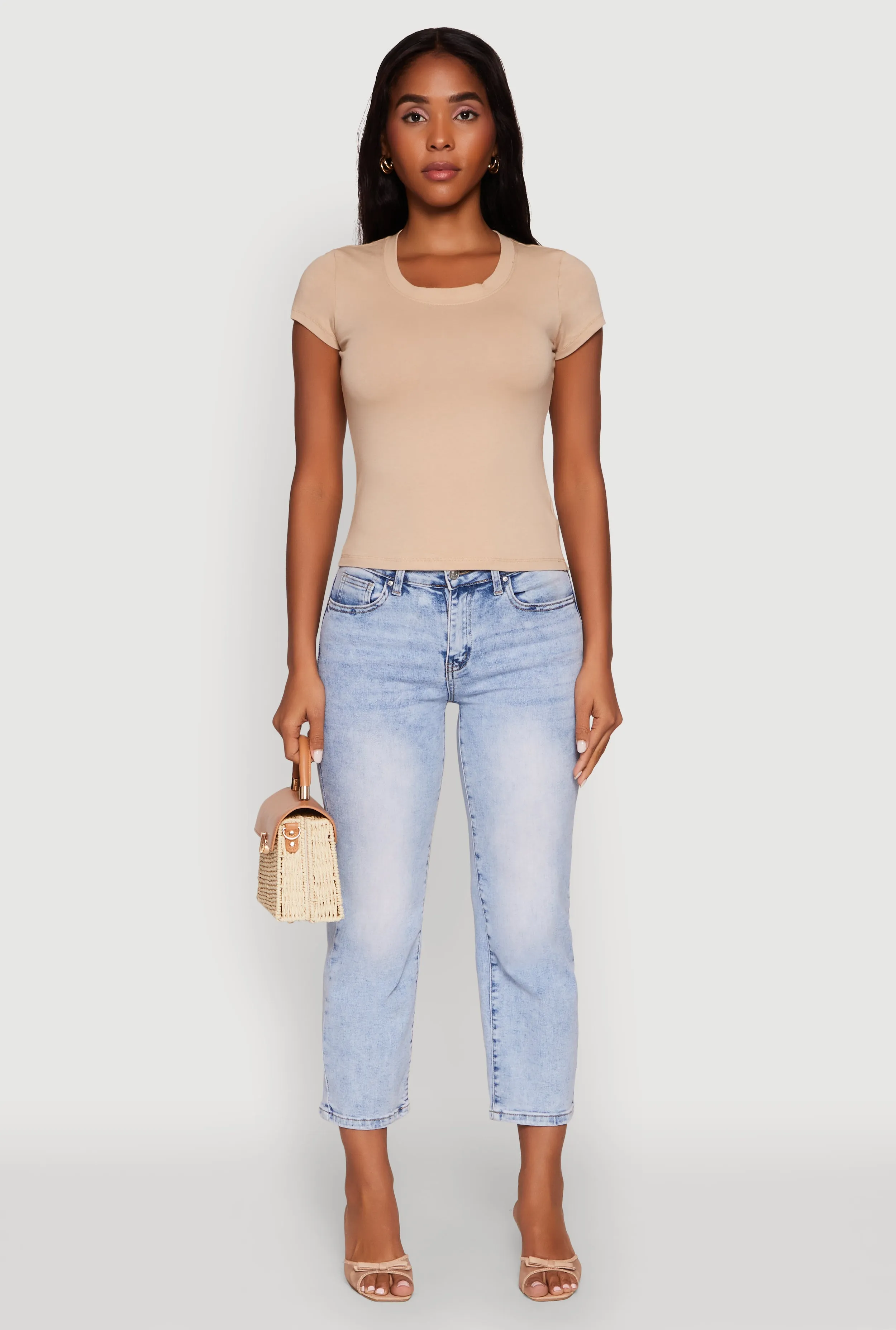 Basic Crew Neck Top sold by Rainbow product image thumbnail 3