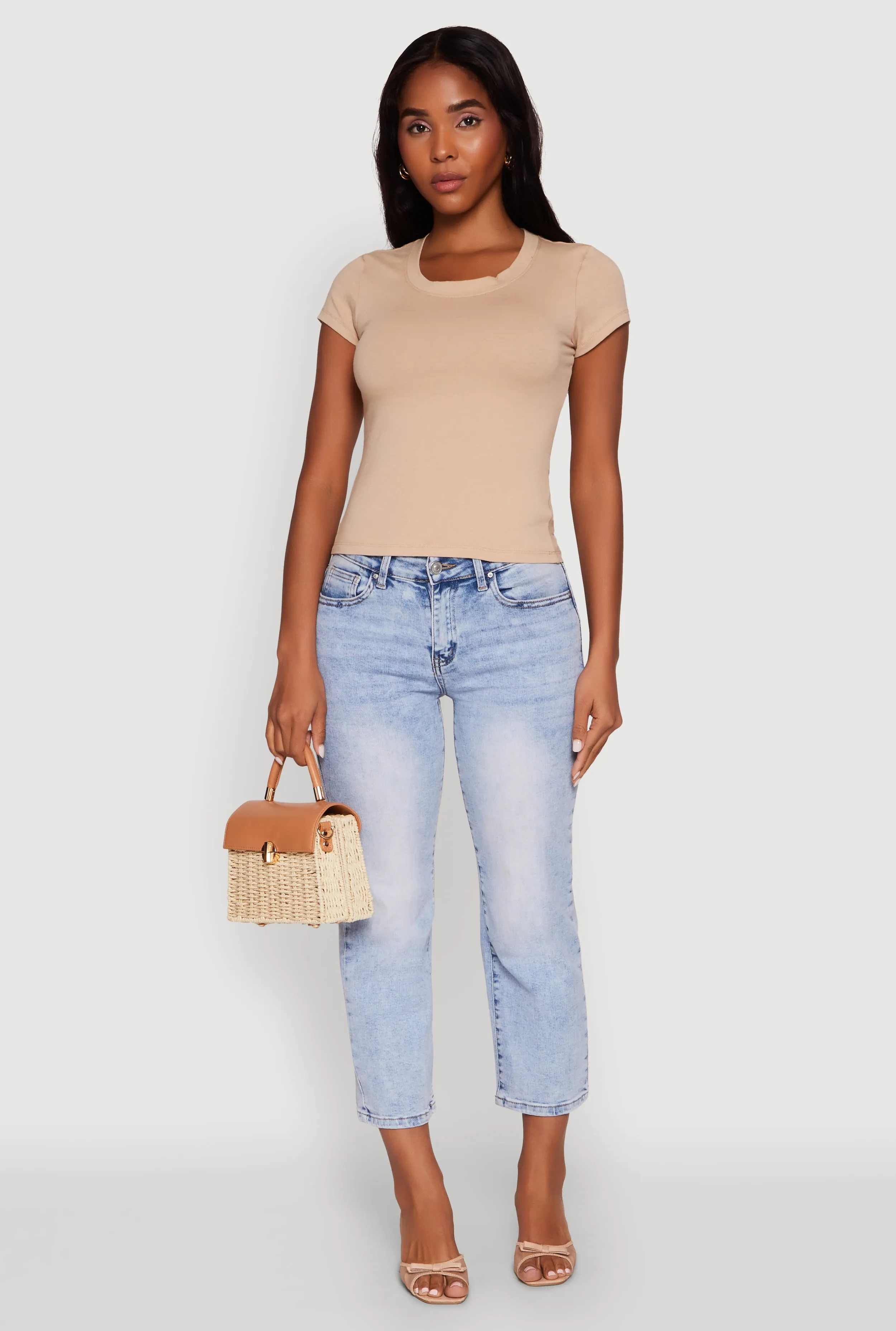 Basic Crew Neck Top sold by Rainbow