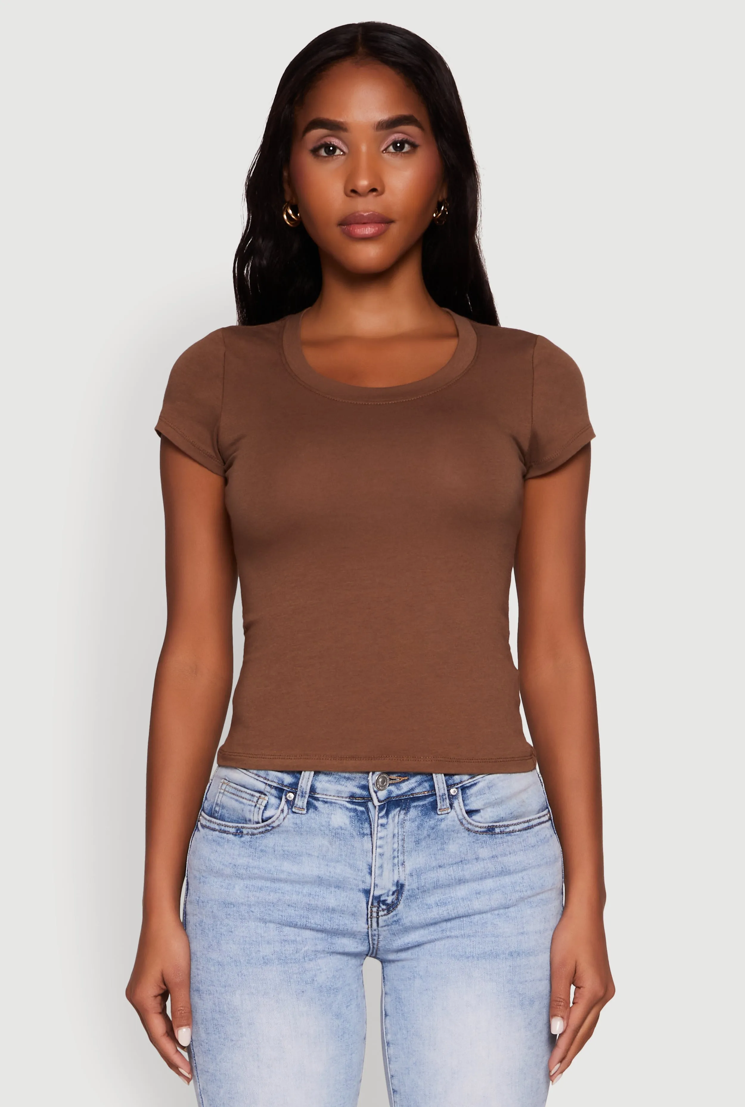 Basic Crew Neck Top sold by Rainbow product image thumbnail 2