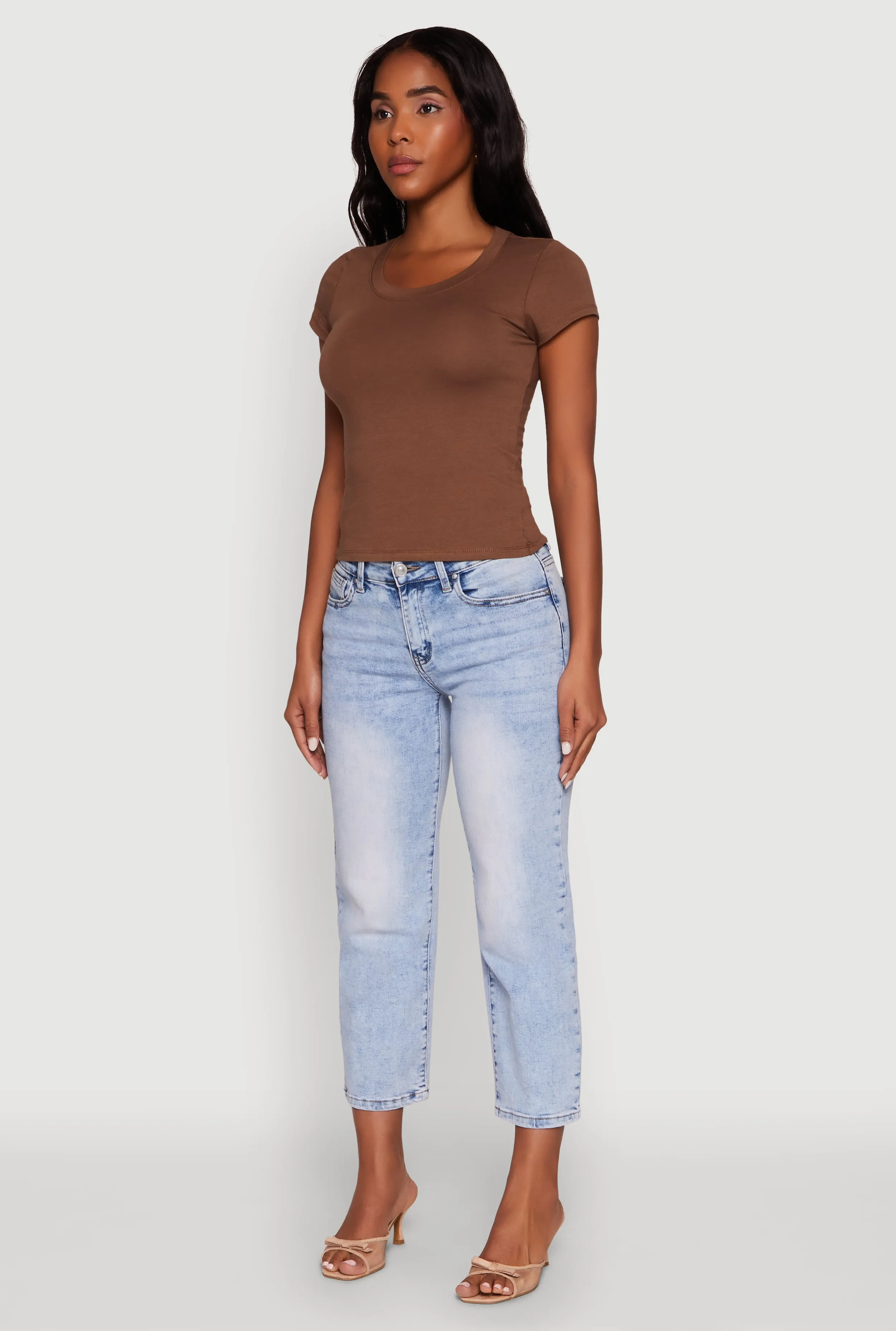 Basic Crew Neck Top sold by Rainbow product image thumbnail 5