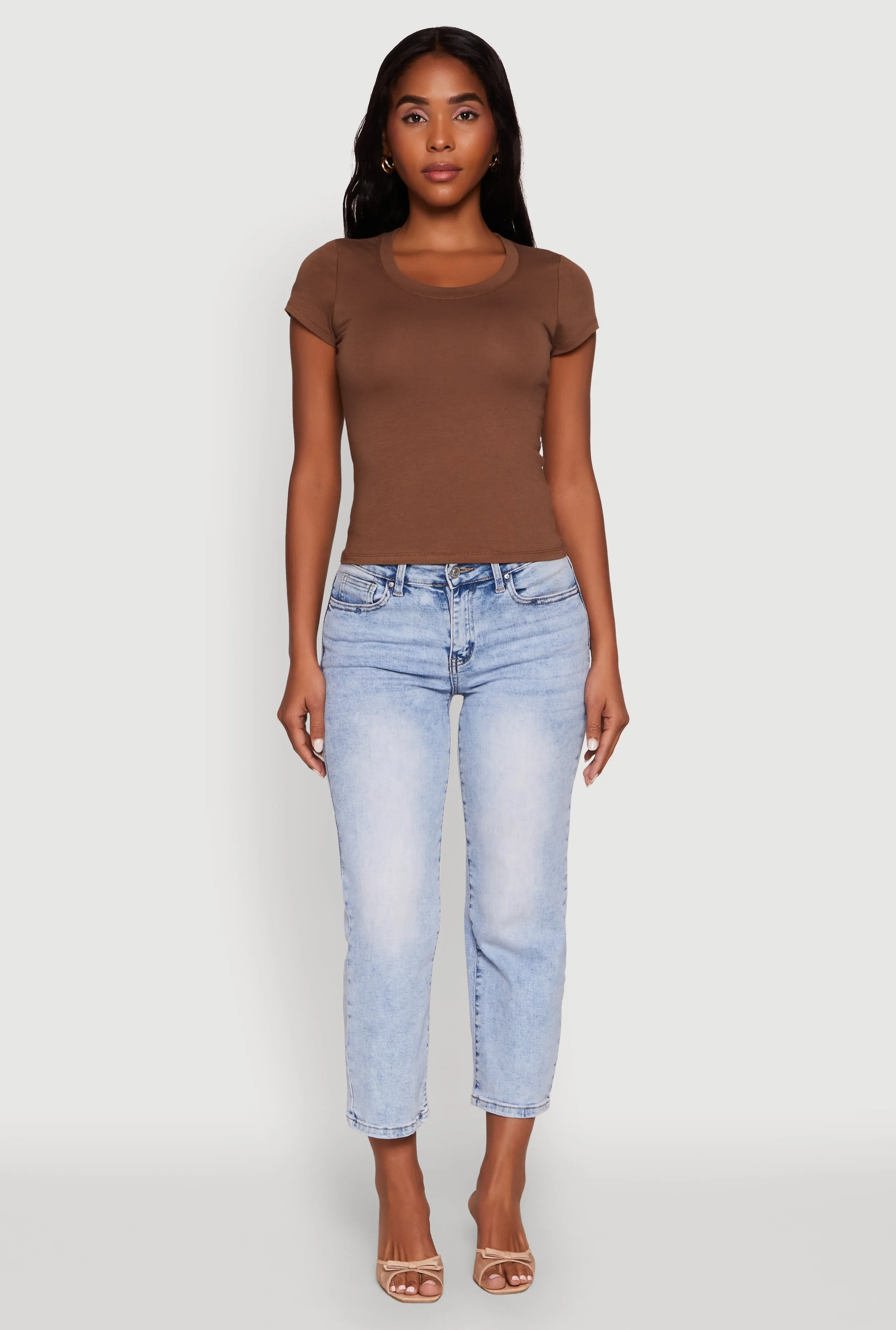 Basic Crew Neck Top sold by Rainbow