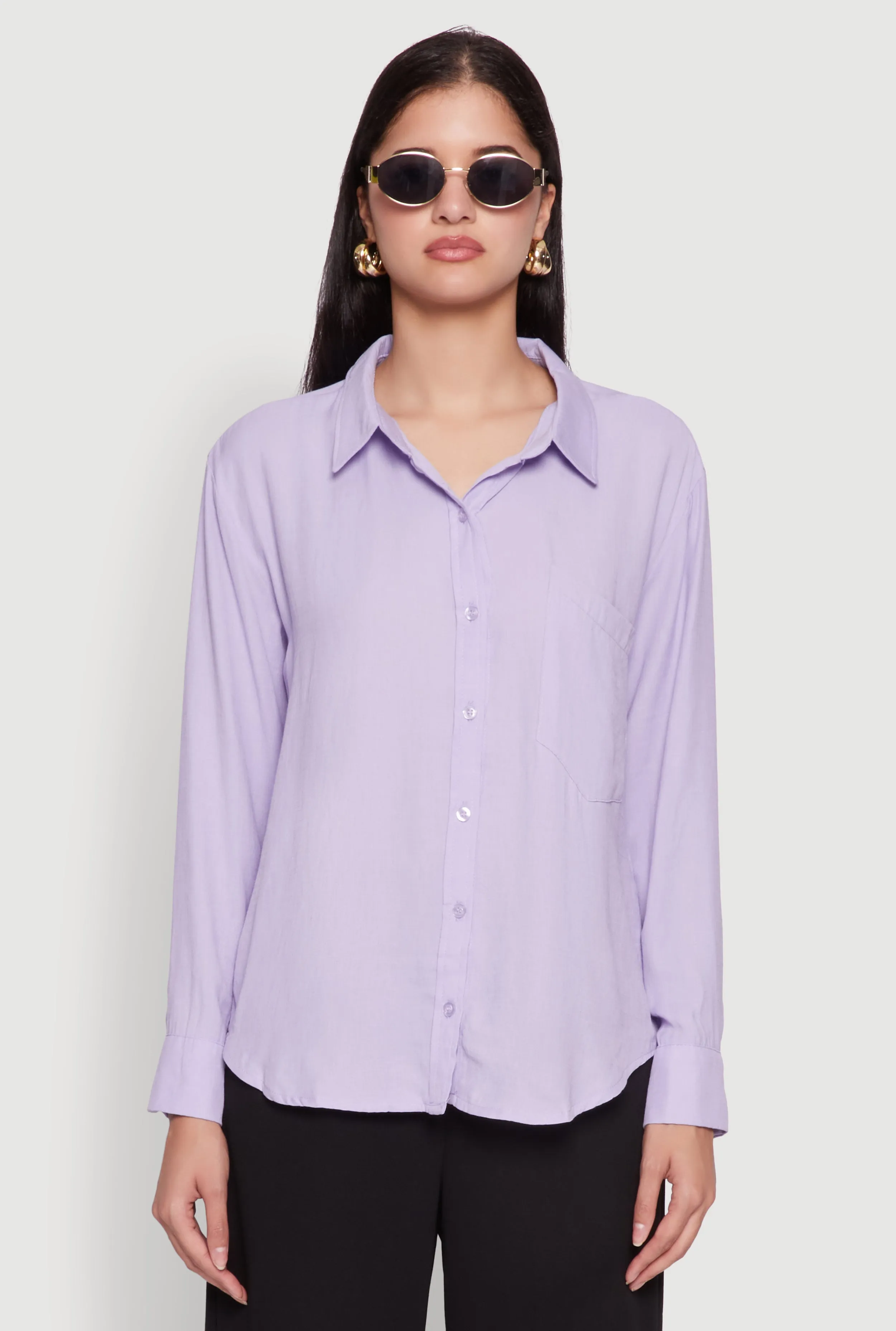Iris Gauze Knit Button Front Shirt sold by Rainbow product image thumbnail 2