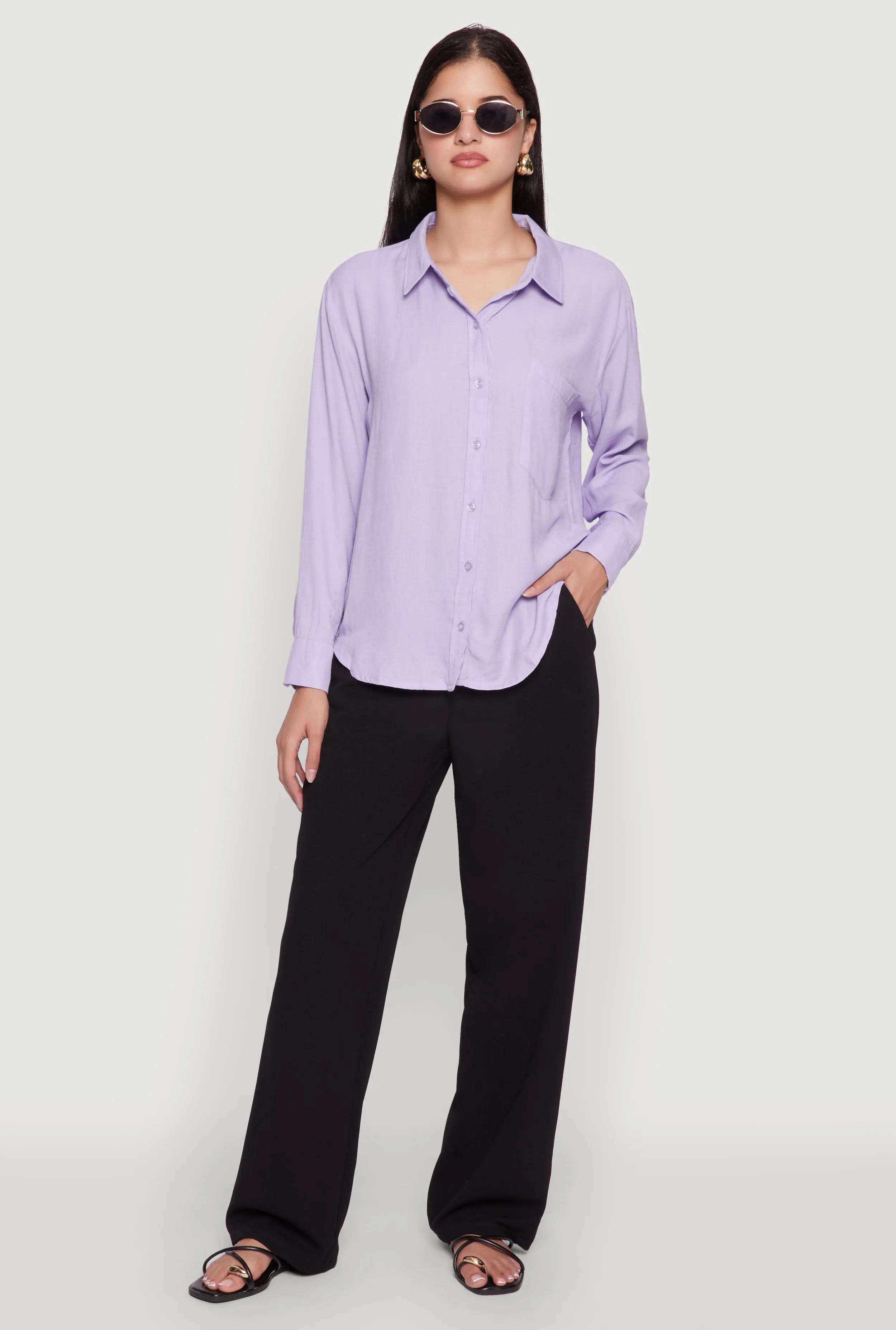 Iris Gauze Knit Button Front Shirt sold by Rainbow
