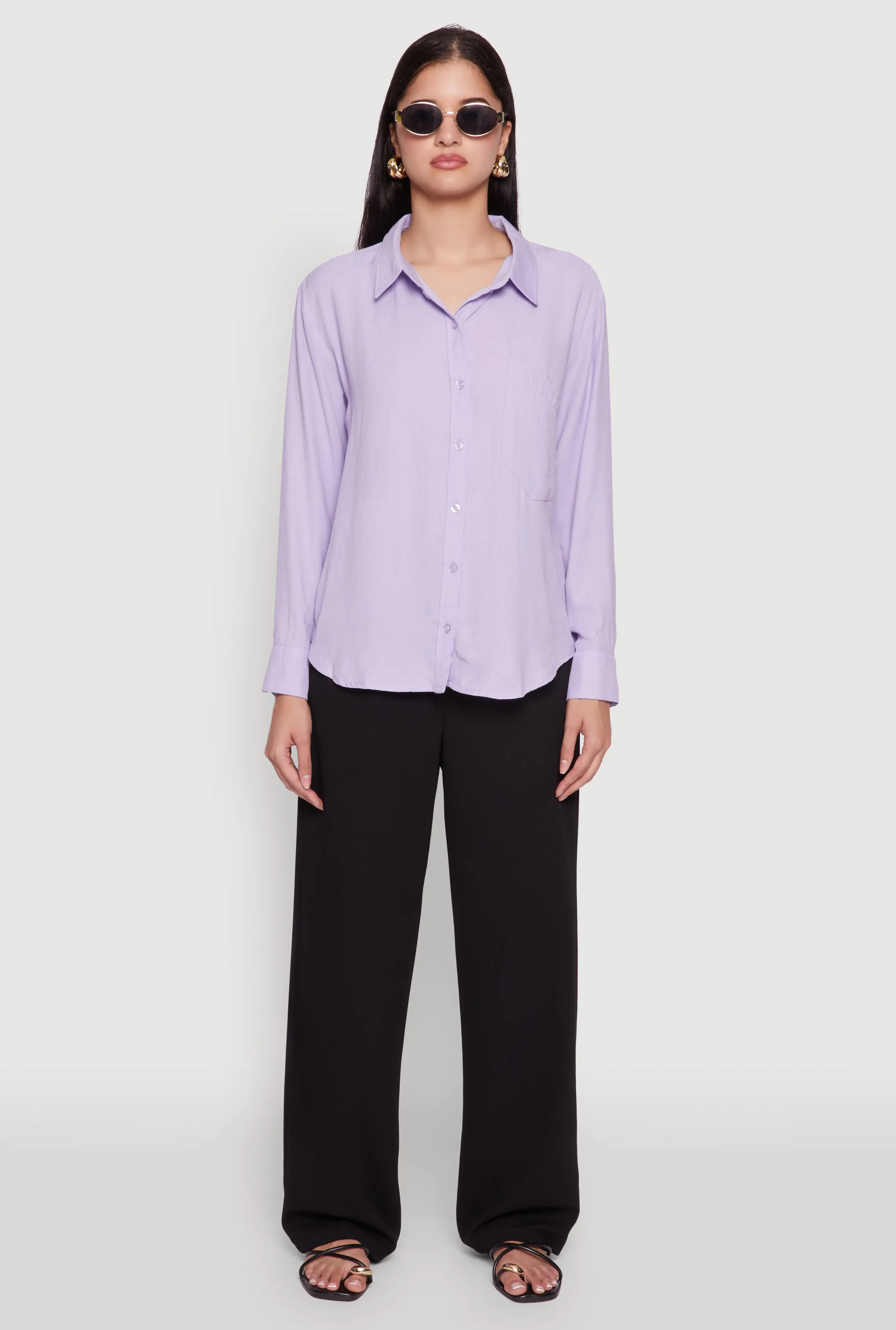 Iris Gauze Knit Button Front Shirt sold by Rainbow product image thumbnail 3