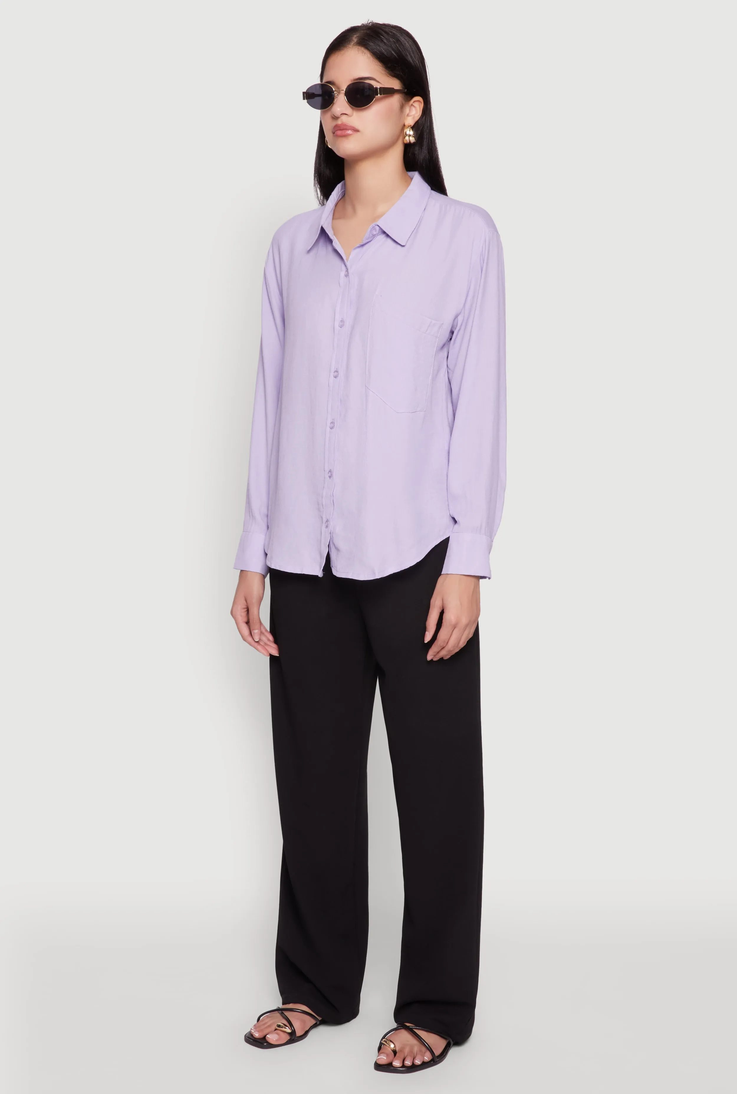 Iris Gauze Knit Button Front Shirt sold by Rainbow product image thumbnail 5