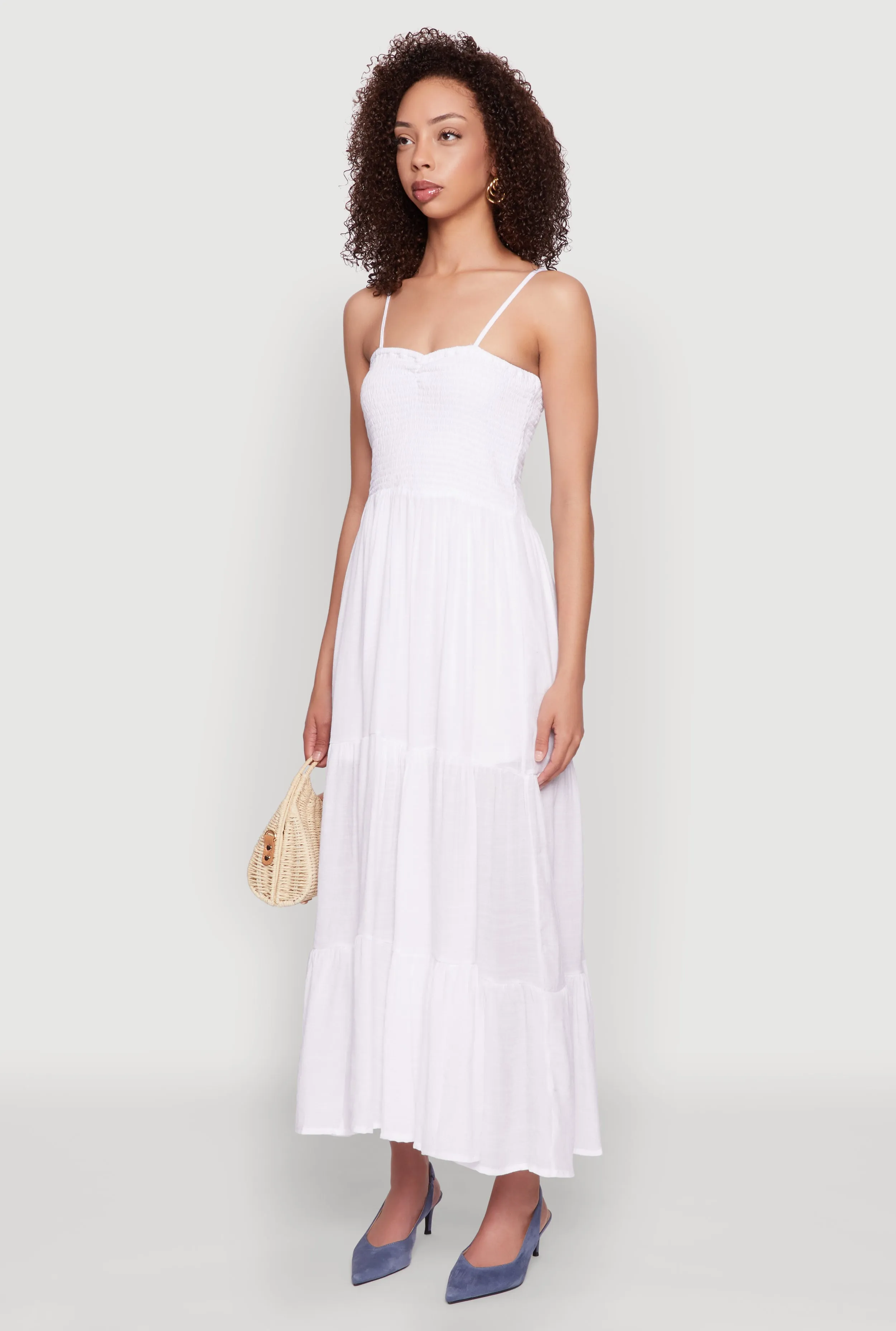 Smocked Tiered Maxi Sundress sold by Rainbow product image thumbnail 3