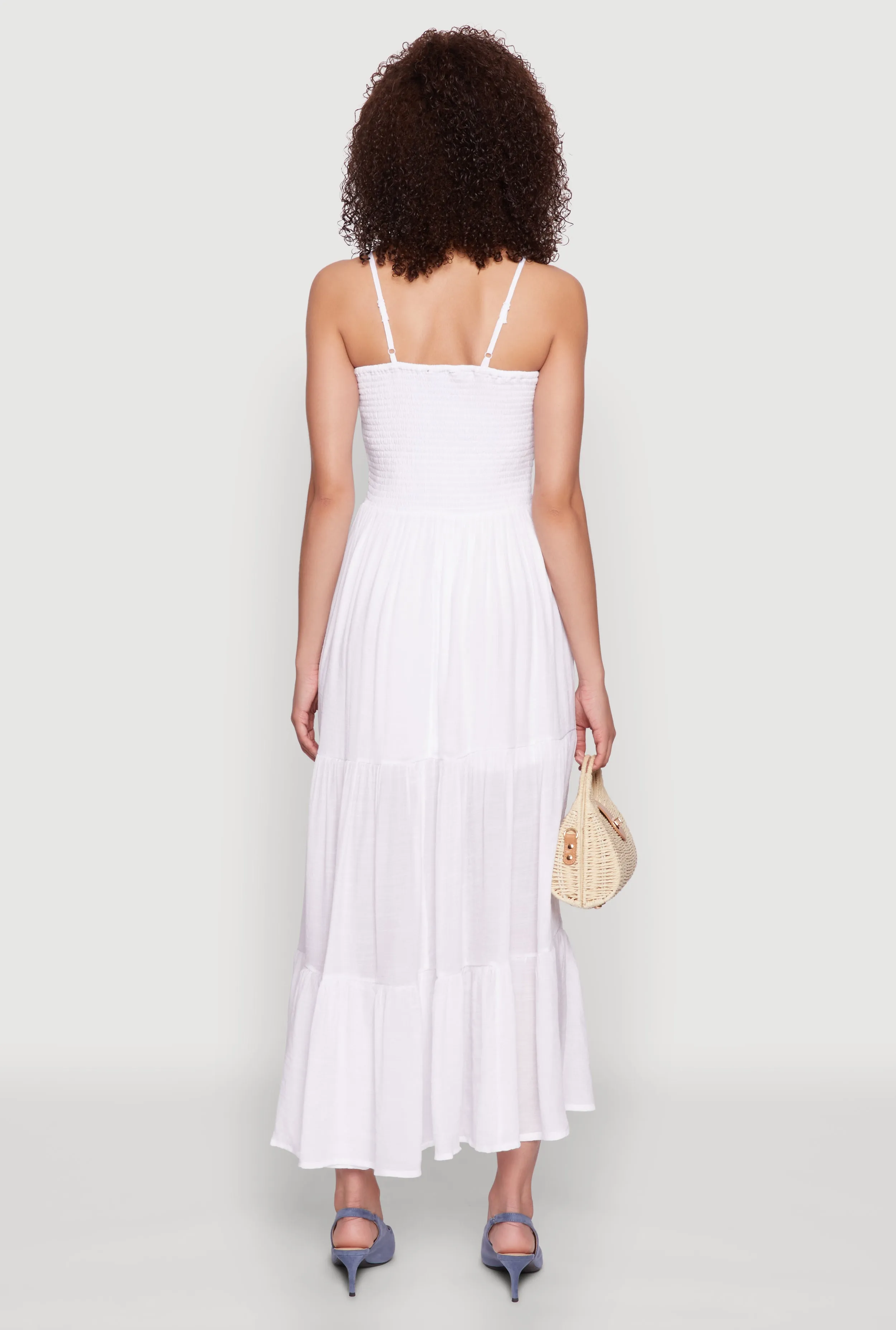 Smocked Tiered Maxi Sundress sold by Rainbow product image thumbnail 5