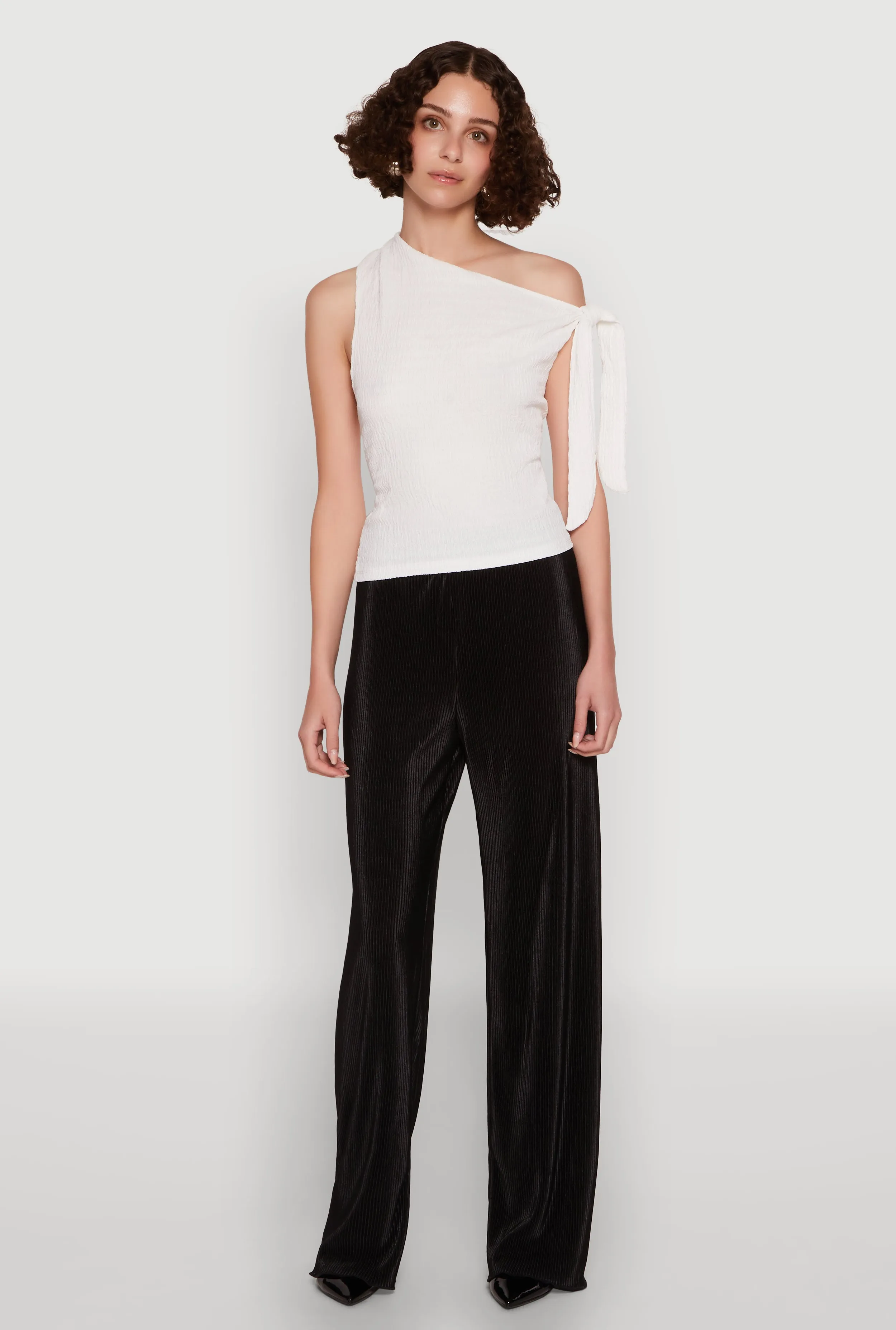 Iris Plisse Lettuce Edge Wide Leg Pants sold by Rainbow product image thumbnail 2