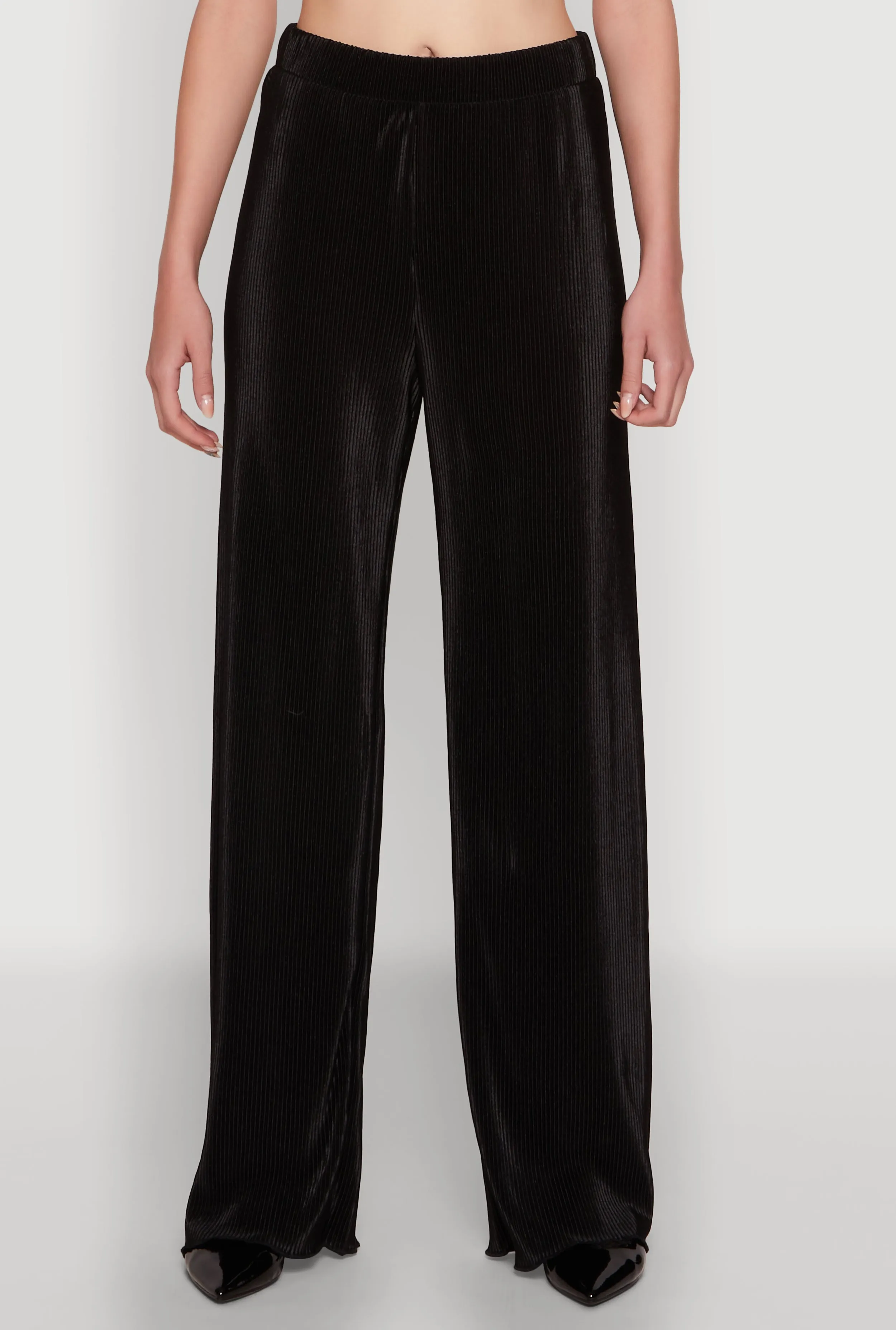 Iris Plisse Lettuce Edge Wide Leg Pants sold by Rainbow product image thumbnail 5