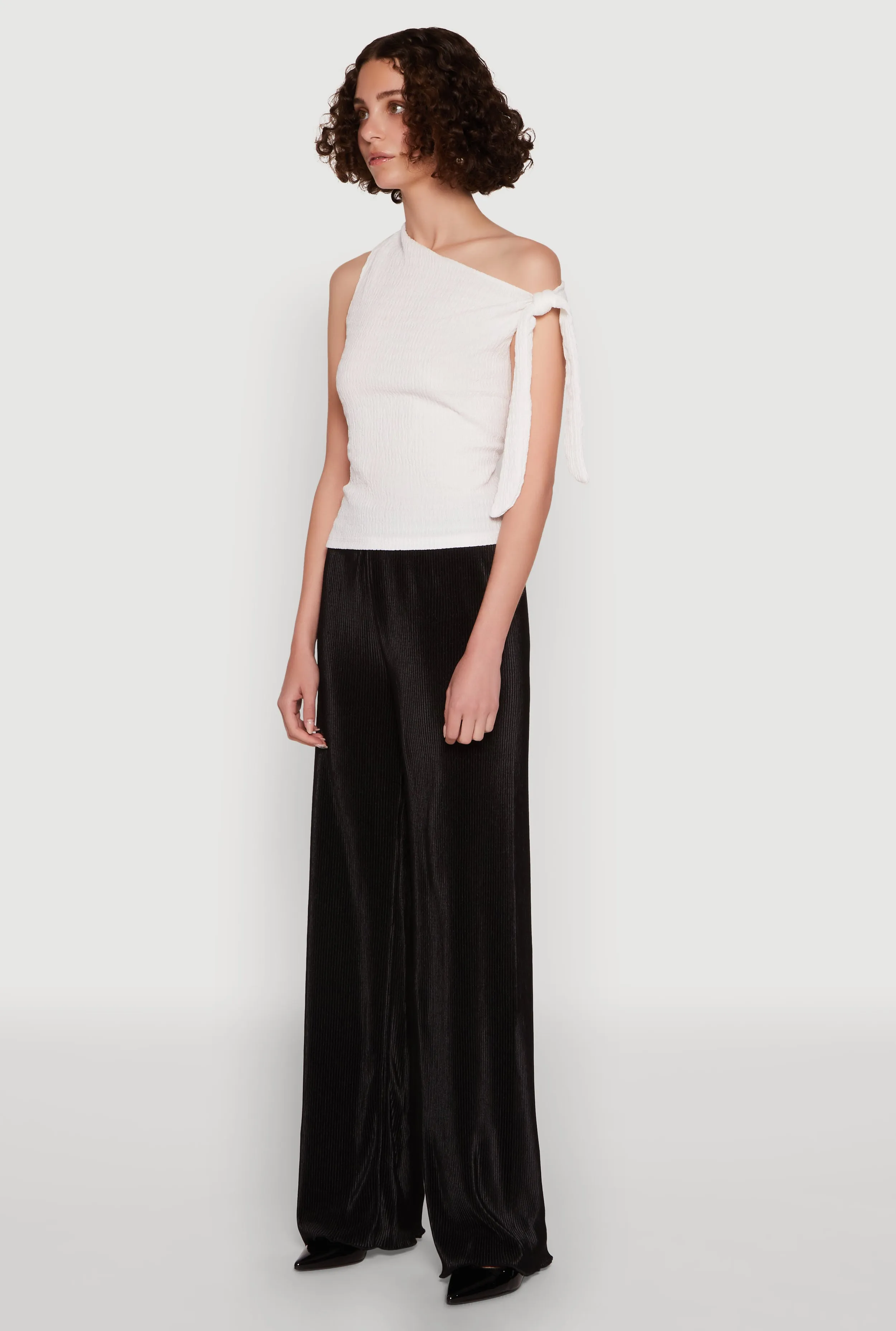 Iris Plisse Lettuce Edge Wide Leg Pants sold by Rainbow product image thumbnail 3