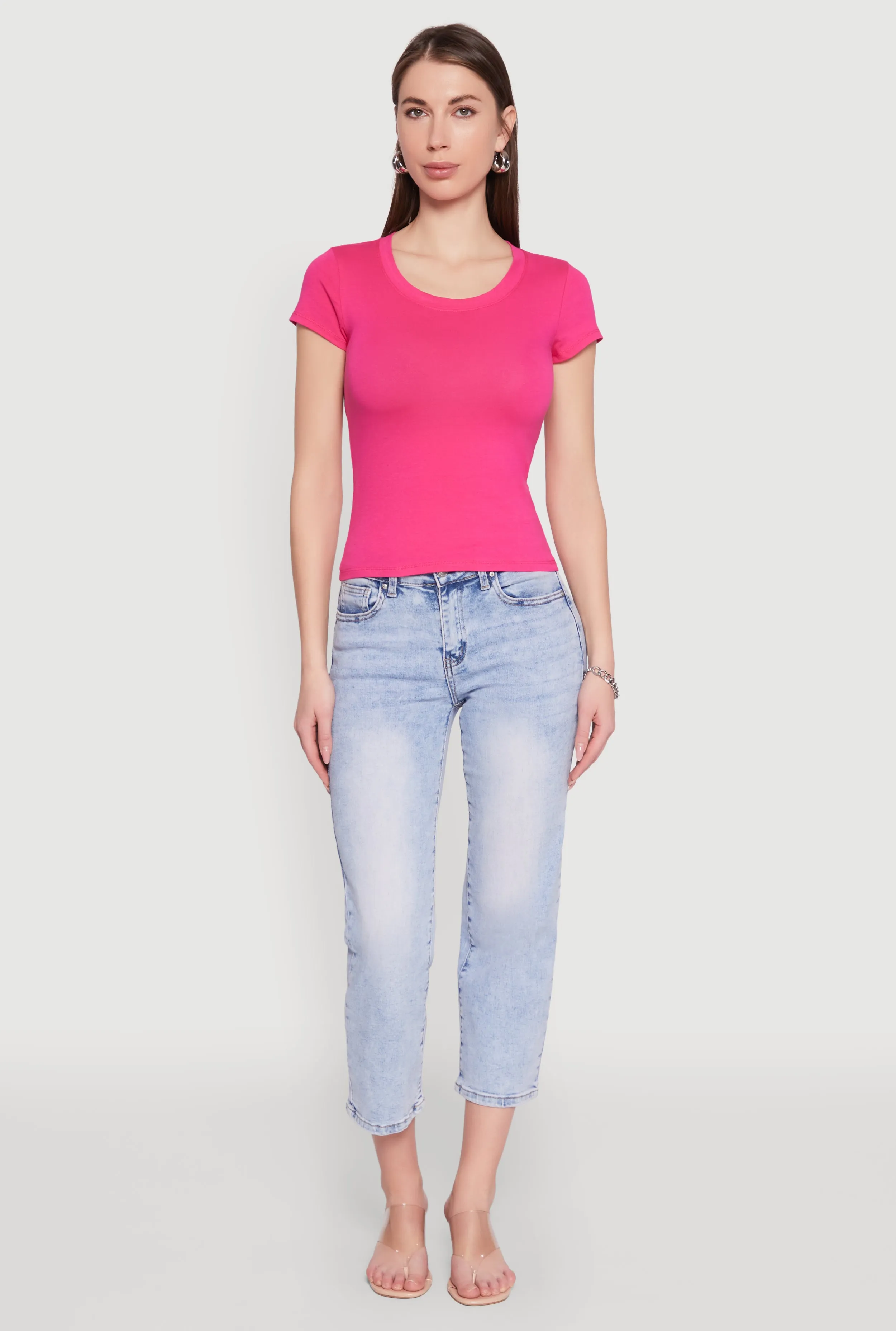 Basic Crew Neck Top sold by Rainbow