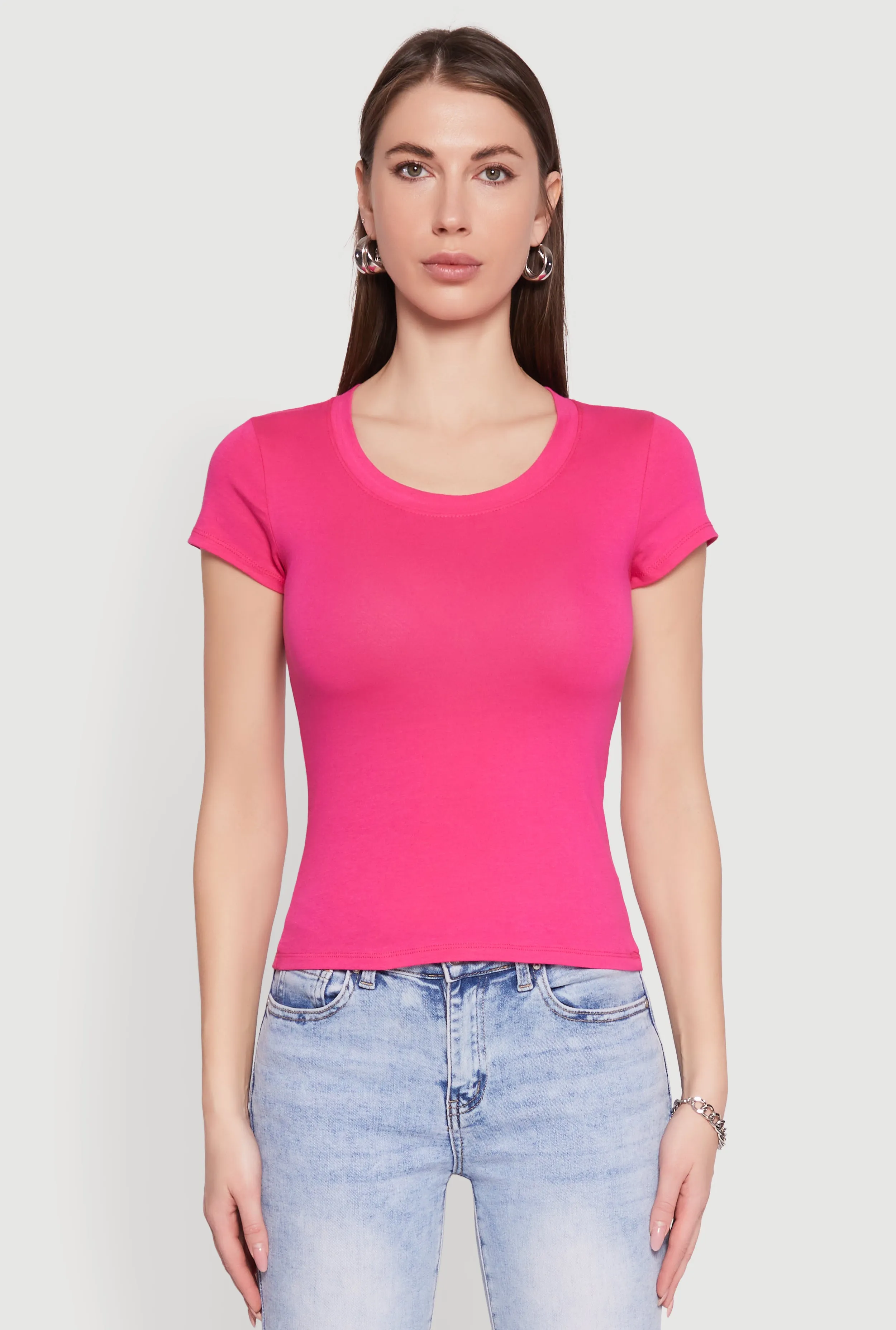 Basic Crew Neck Top sold by Rainbow product image thumbnail 2