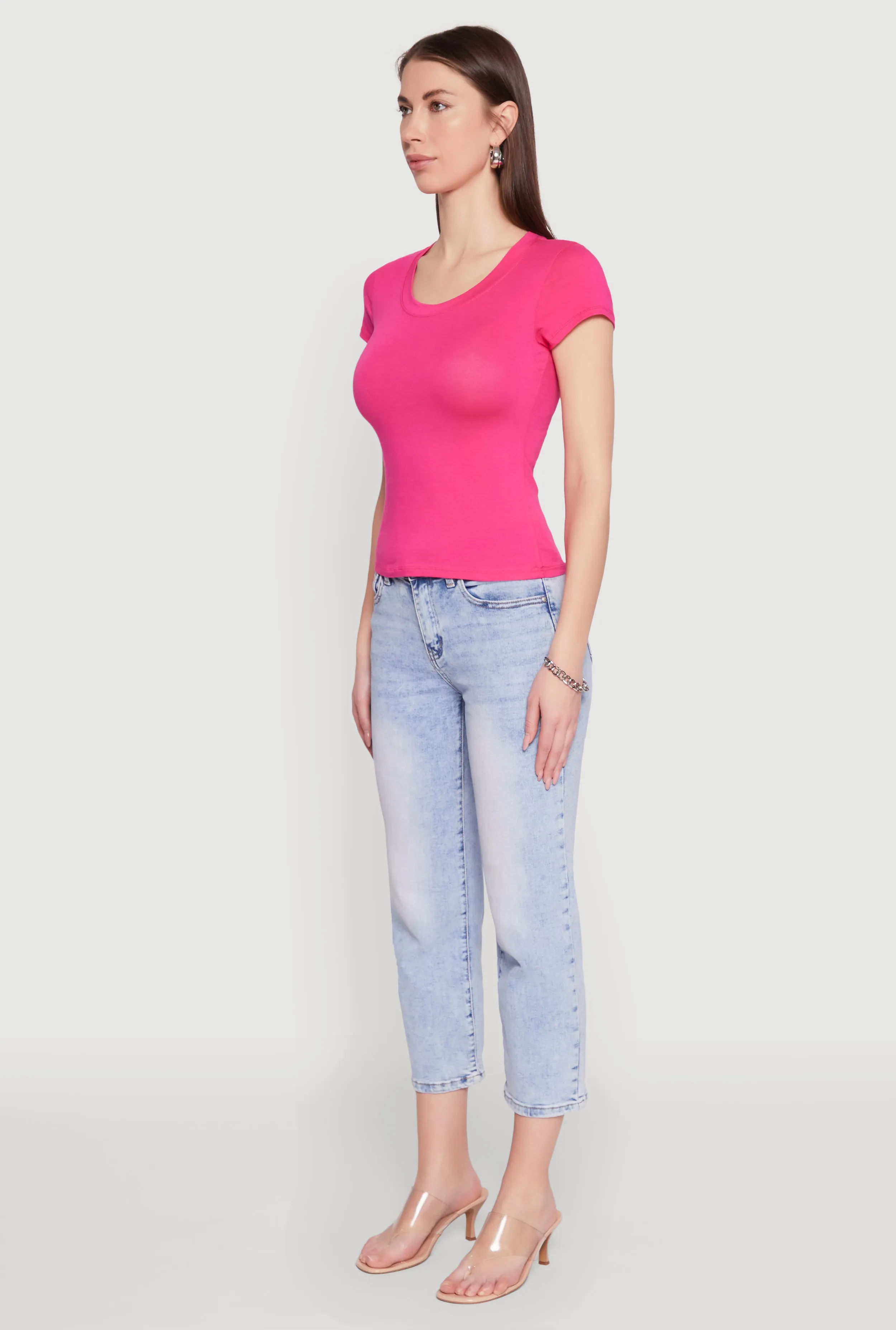 Basic Crew Neck Top sold by Rainbow product image thumbnail 5