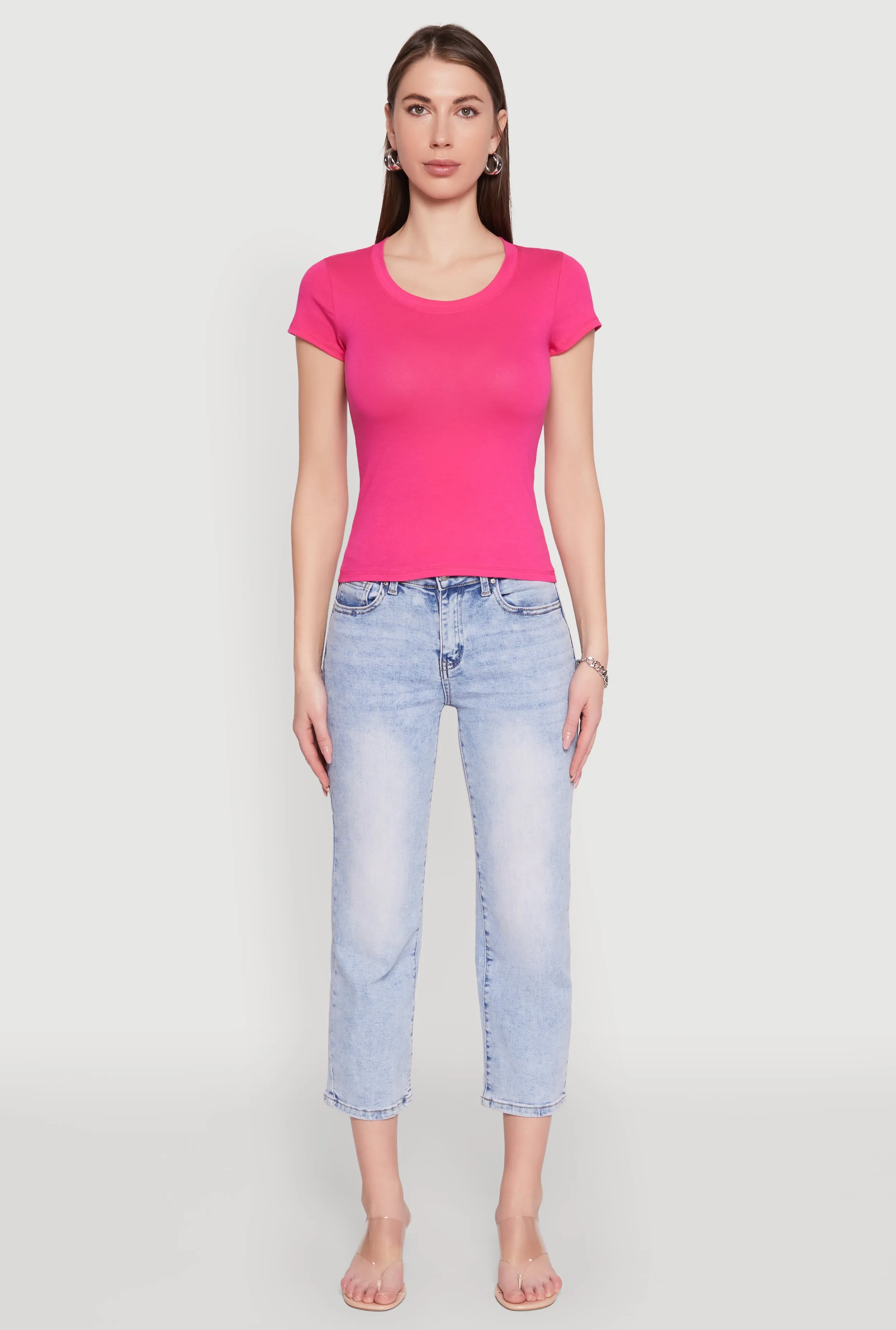 Basic Crew Neck Top sold by Rainbow product image thumbnail 3