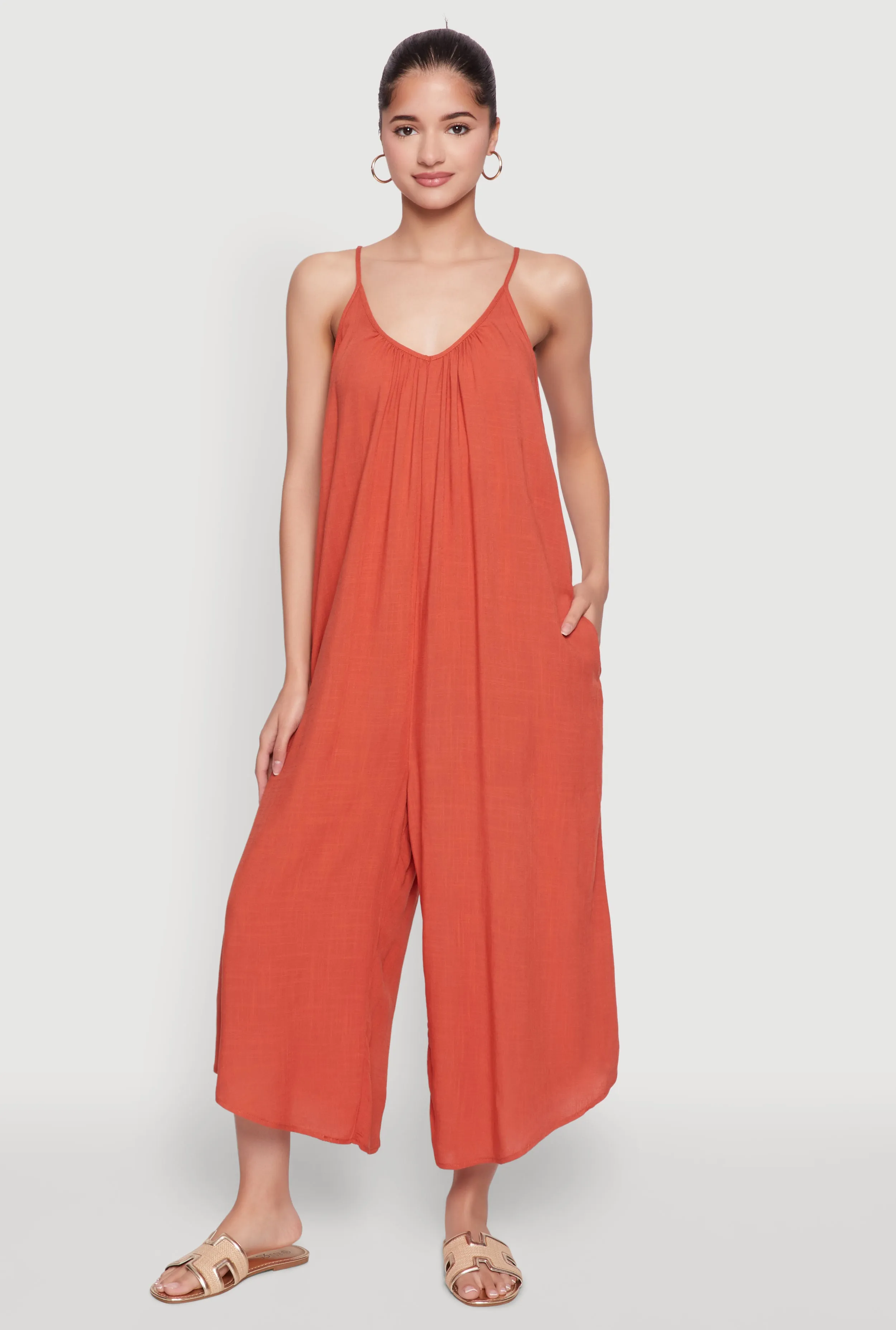 Cropped Wide Leg Jumpsuit sold by Rainbow product image thumbnail 2
