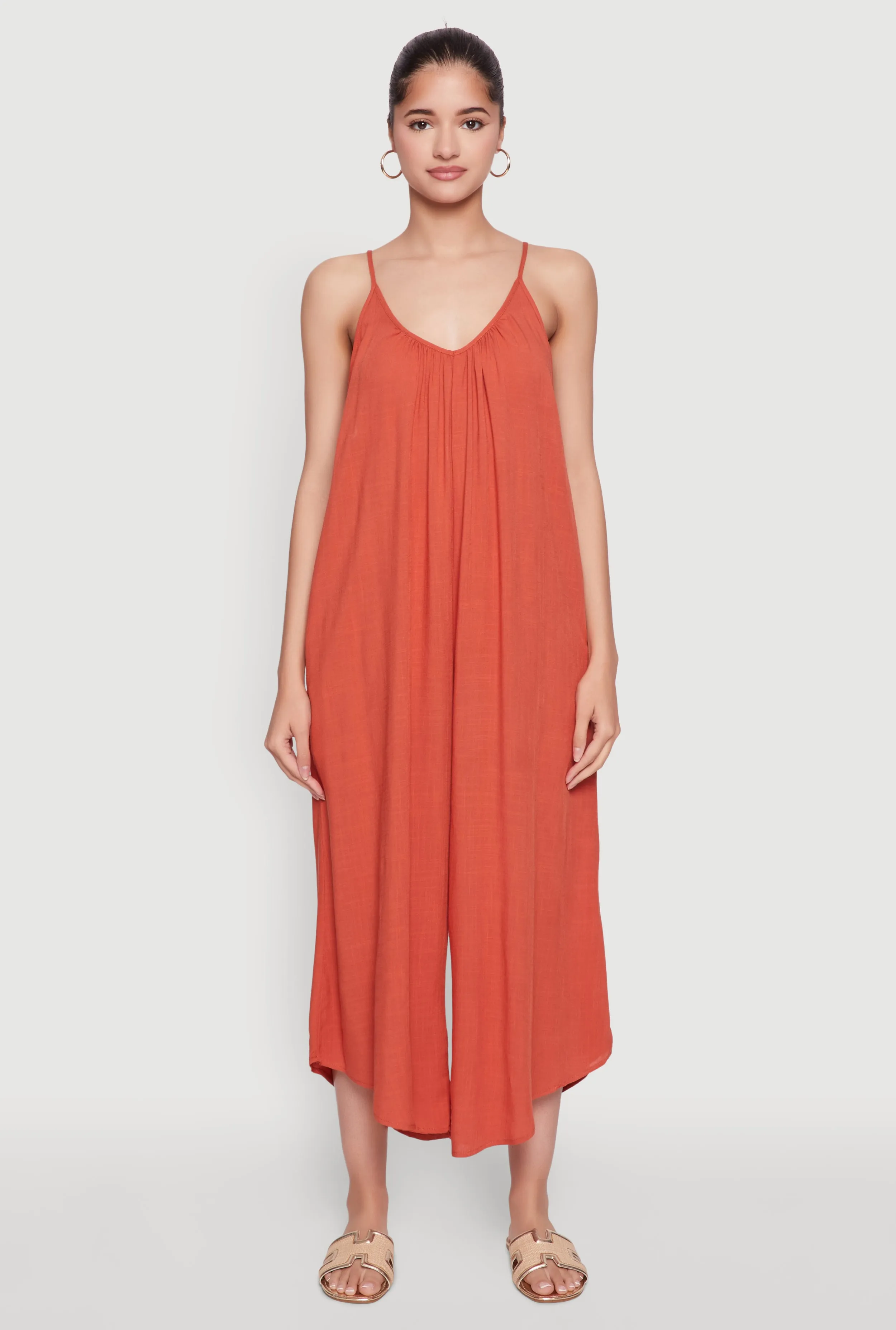 Cropped Wide Leg Jumpsuit sold by Rainbow