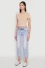 Cropped Short Sleeve Crew Neck Tee sold by Rainbow