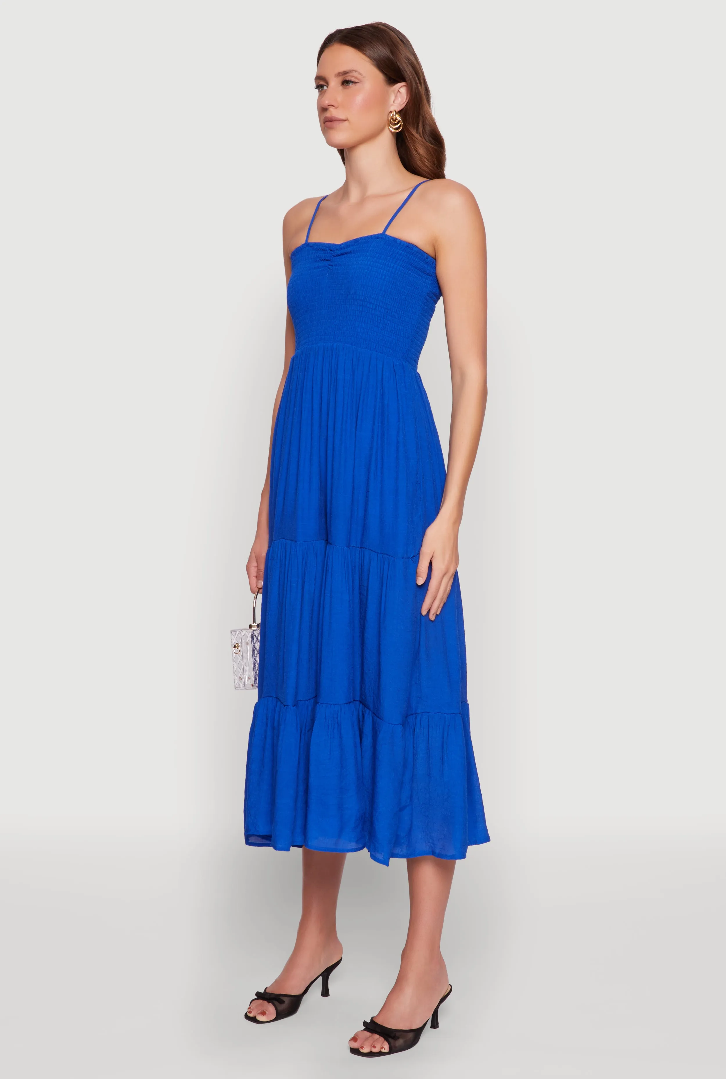 Smocked Tiered Maxi Sundress sold by Rainbow product image thumbnail 3