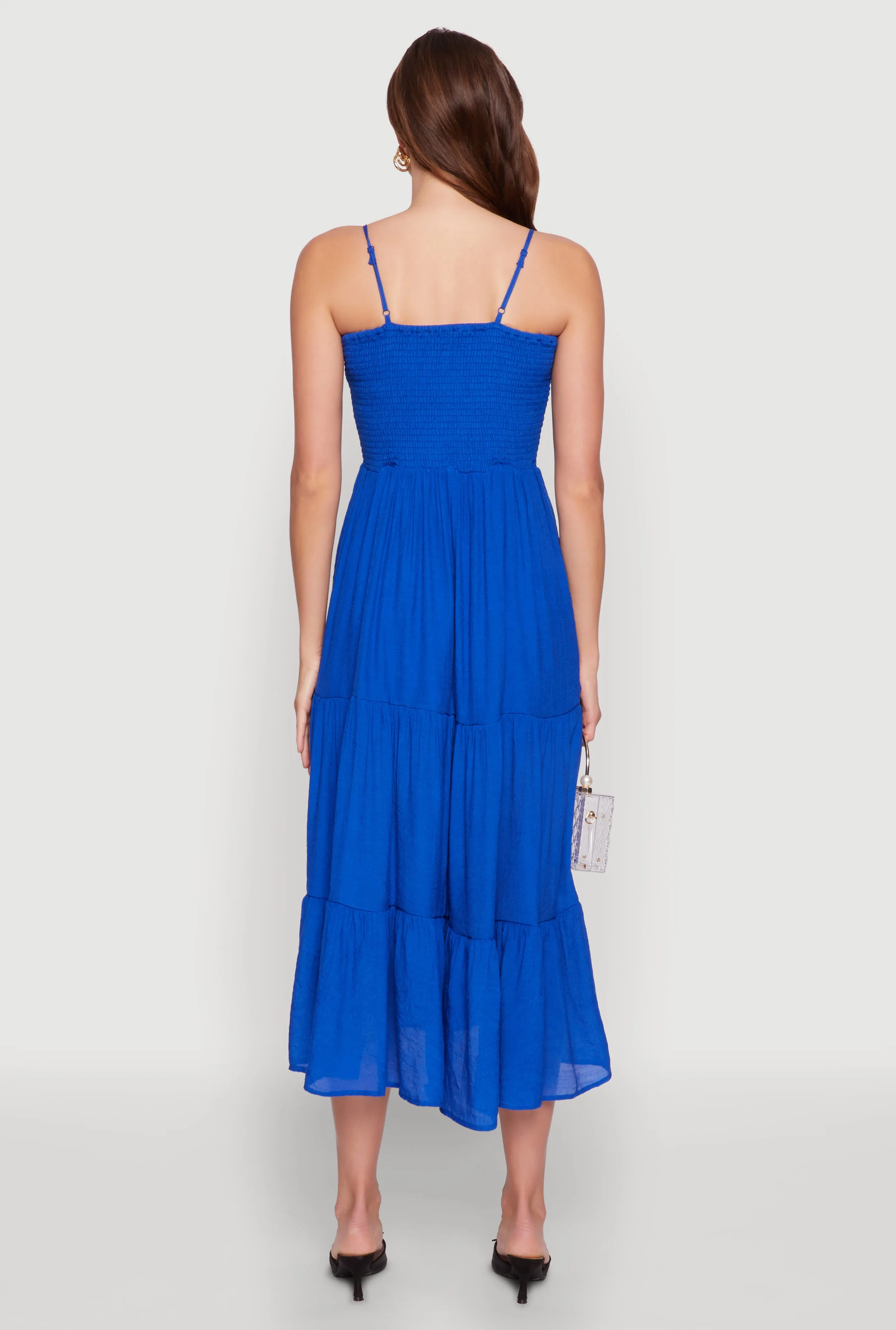 Smocked Tiered Maxi Sundress sold by Rainbow product image thumbnail 5