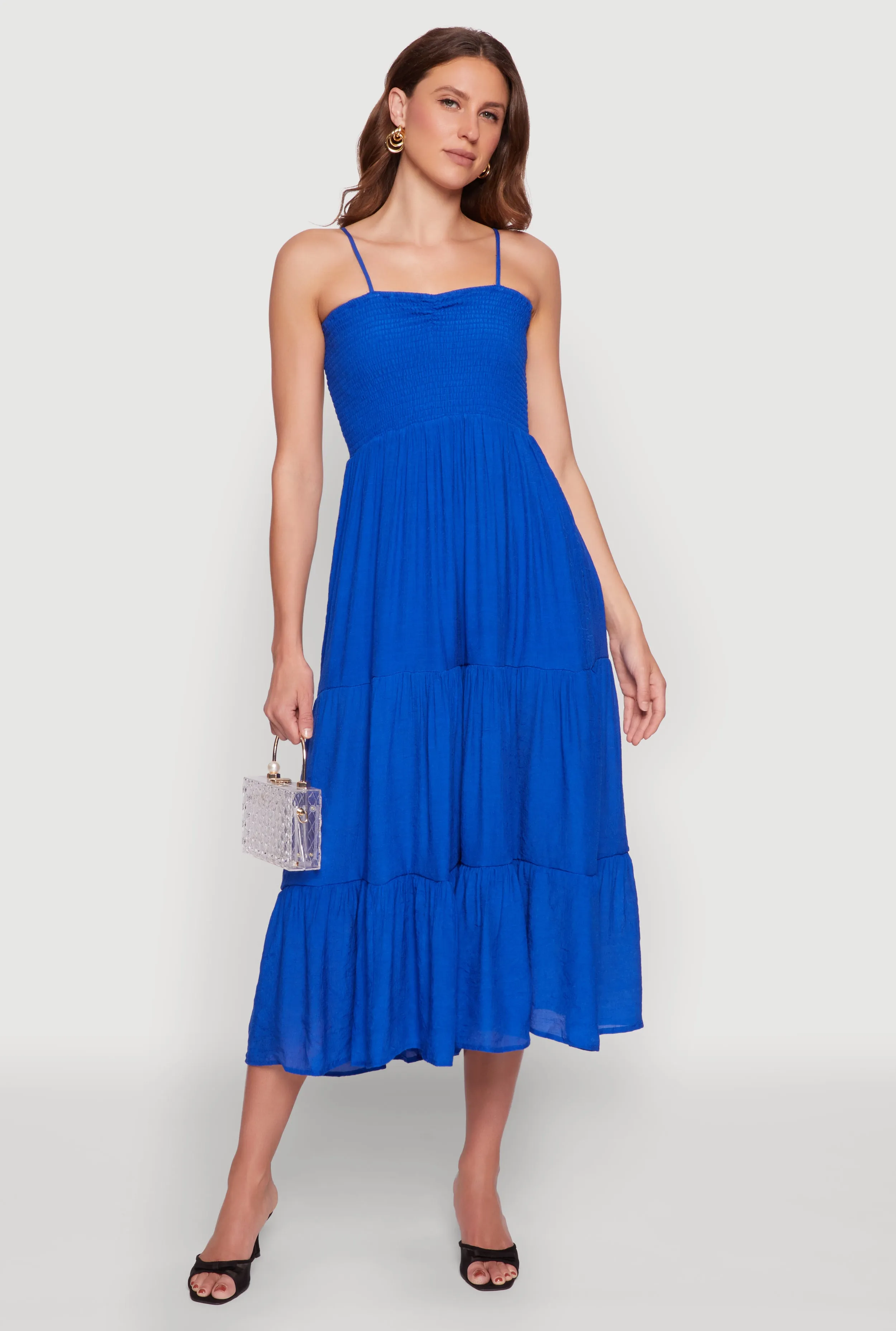 Smocked Tiered Maxi Sundress sold by Rainbow