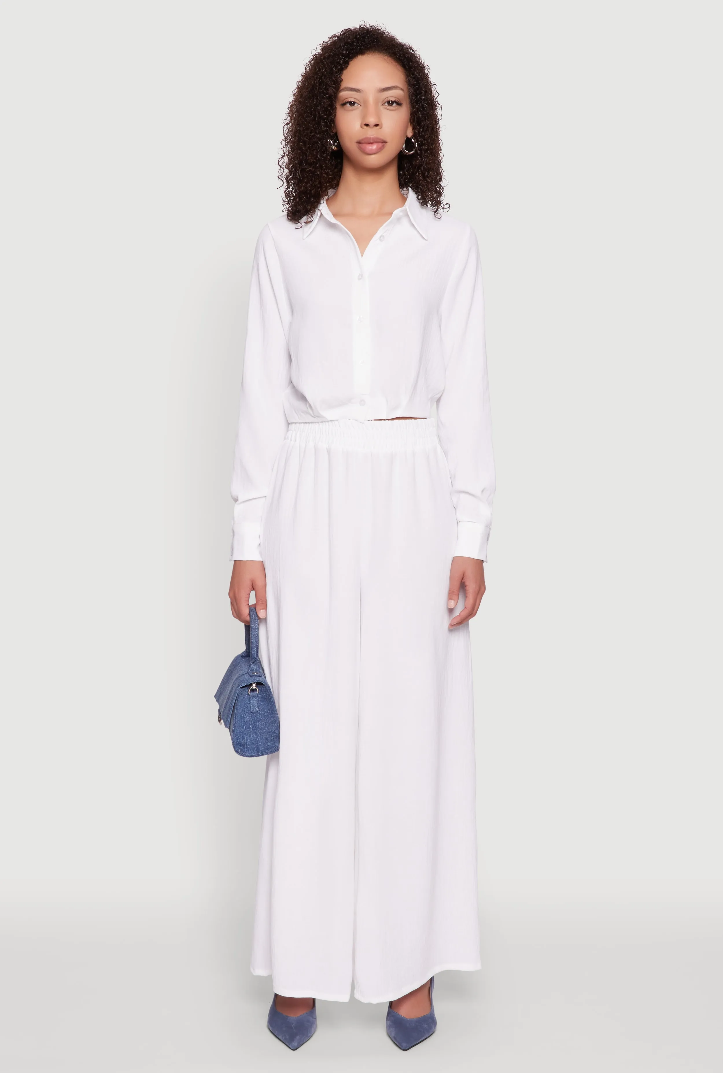 Haute Monde Elastic Waist Wide Leg Pants sold by Rainbow product image thumbnail 2