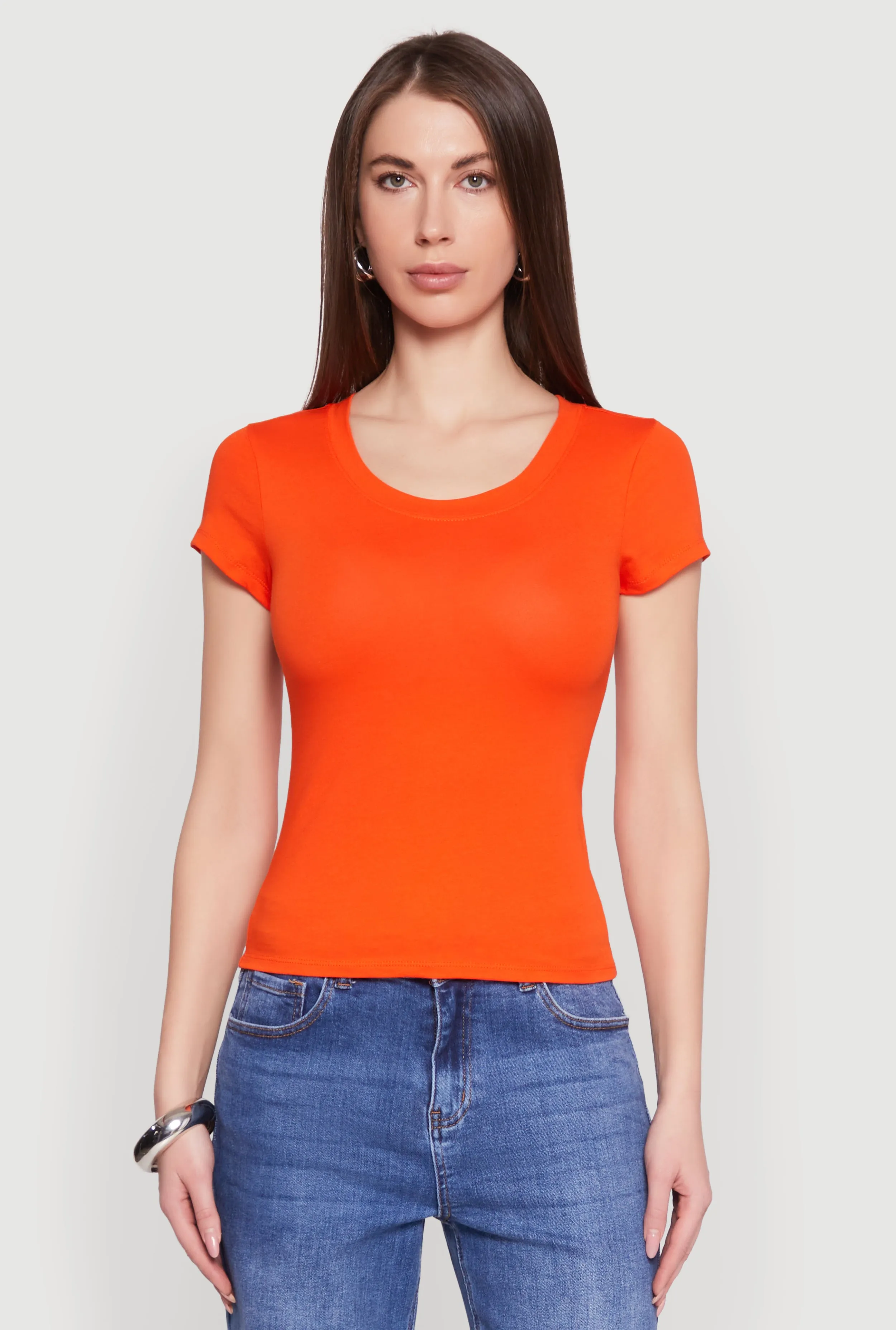 Basic Crew Neck Top sold by Rainbow product image thumbnail 2