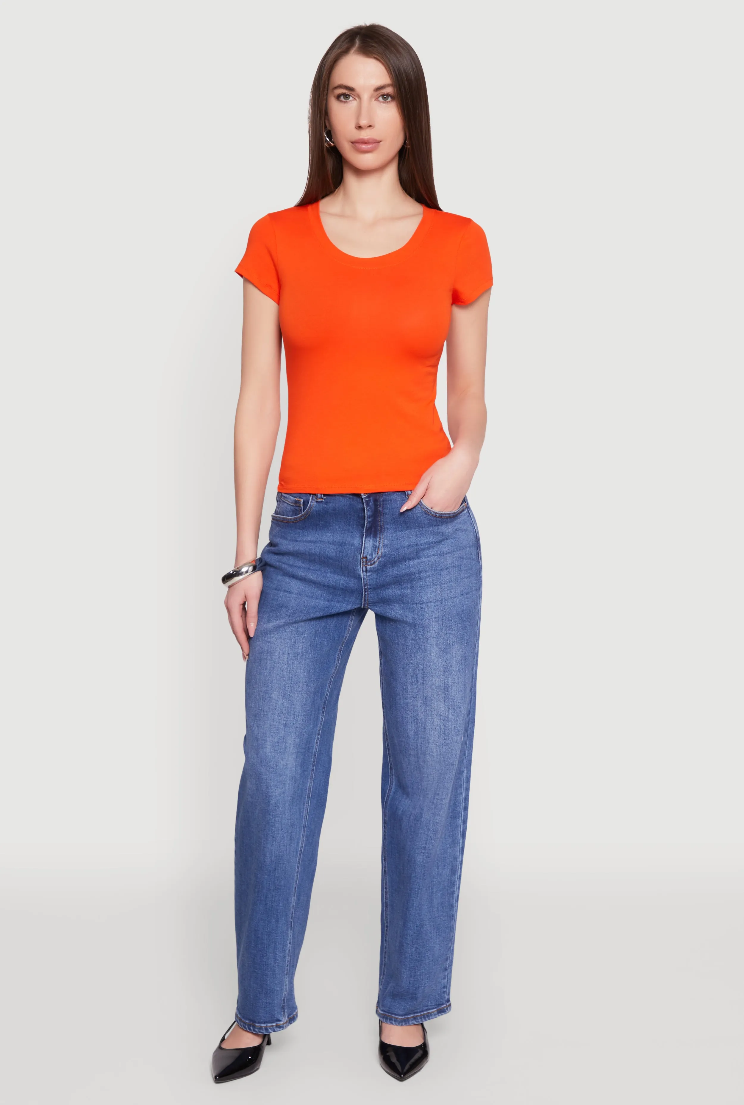 Basic Crew Neck Top sold by Rainbow