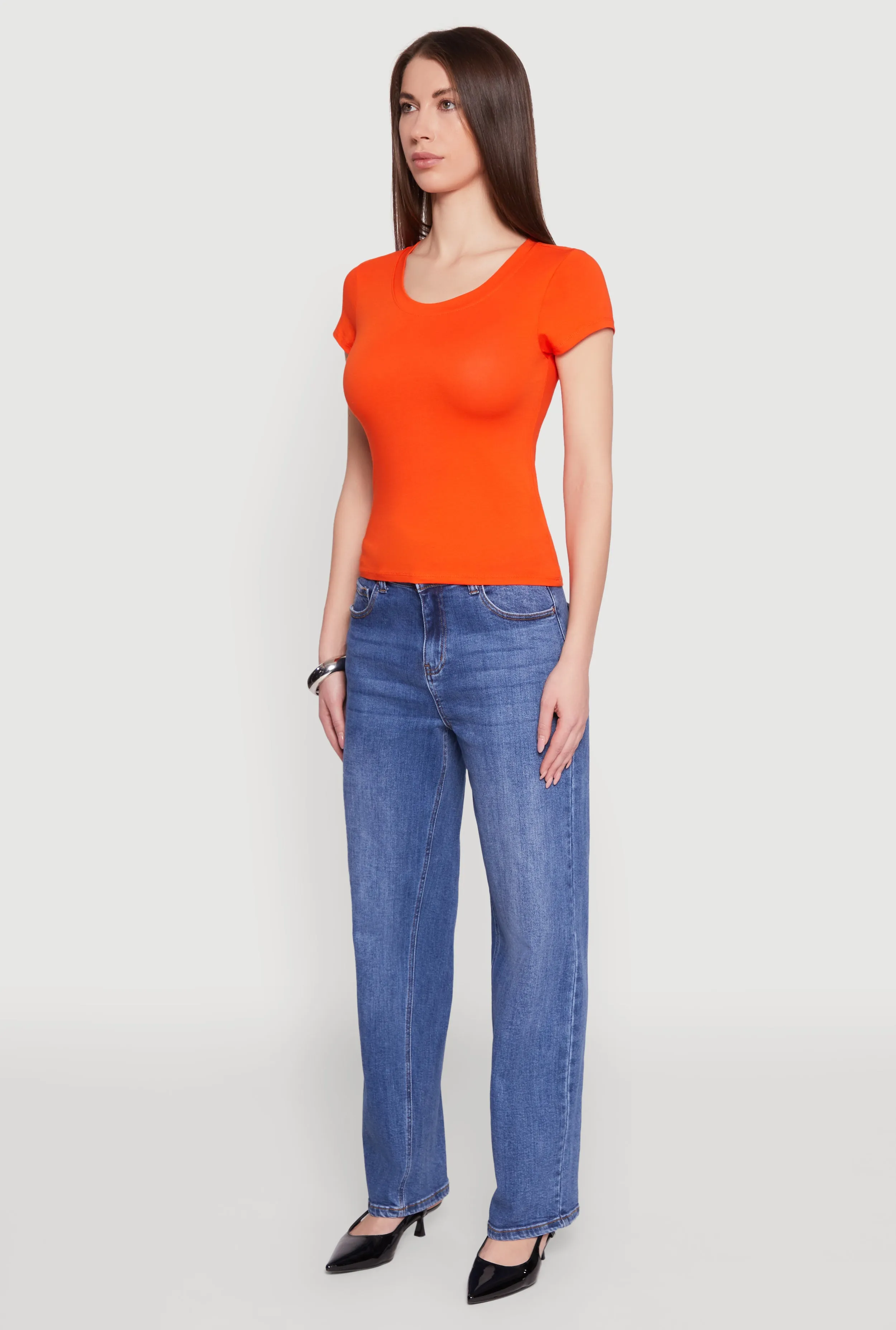 Basic Crew Neck Top sold by Rainbow product image thumbnail 5