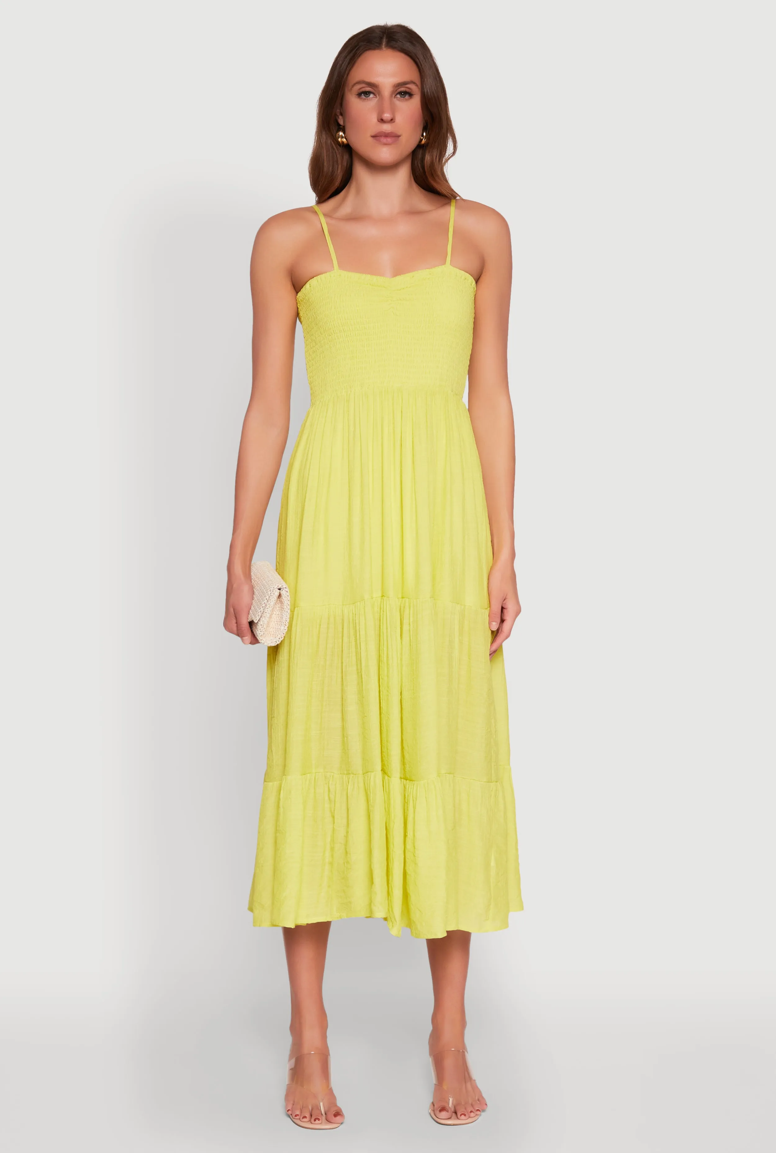 Smocked Tiered Maxi Sundress sold by Rainbow product image thumbnail 2