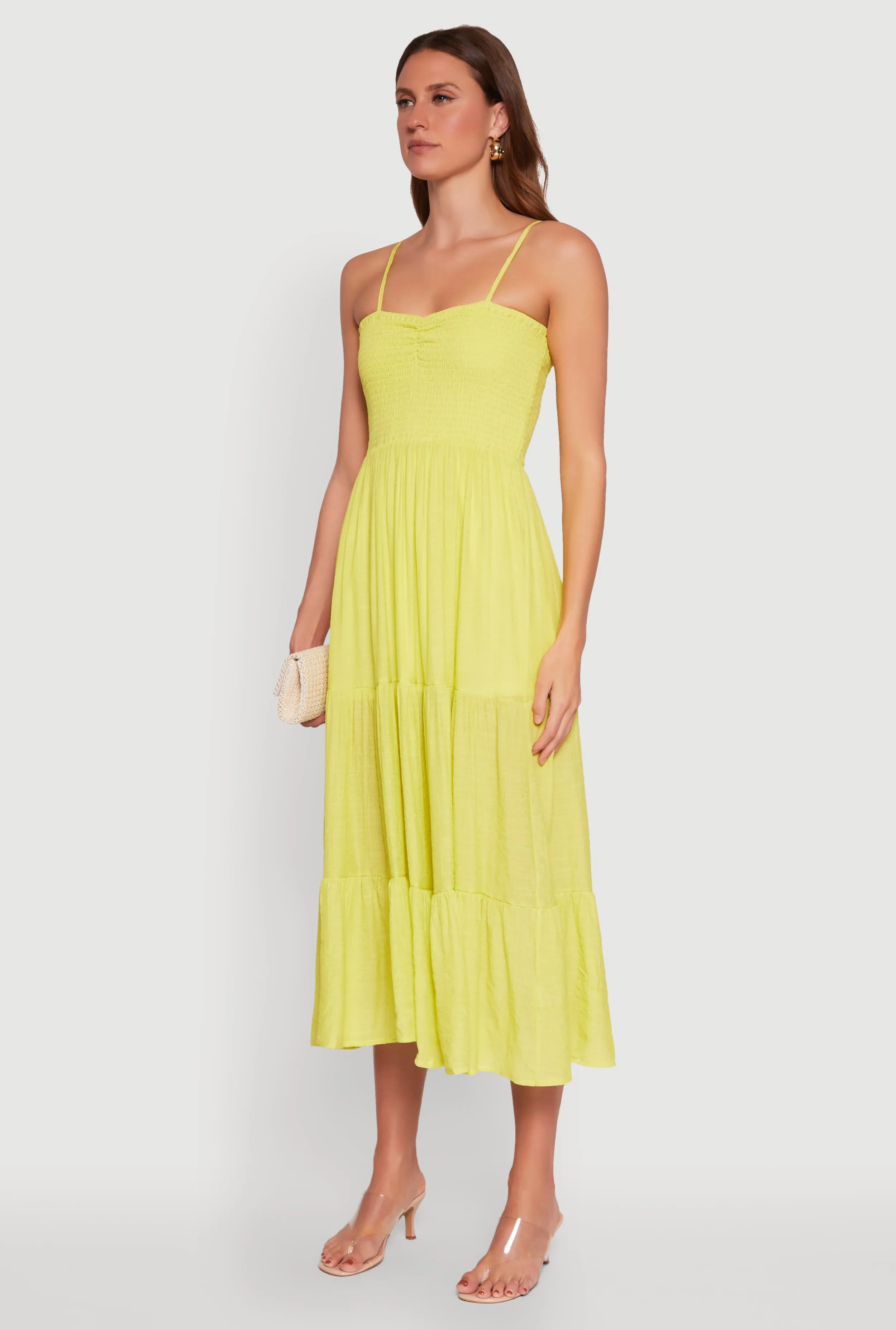 Smocked Tiered Maxi Sundress sold by Rainbow product image thumbnail 3