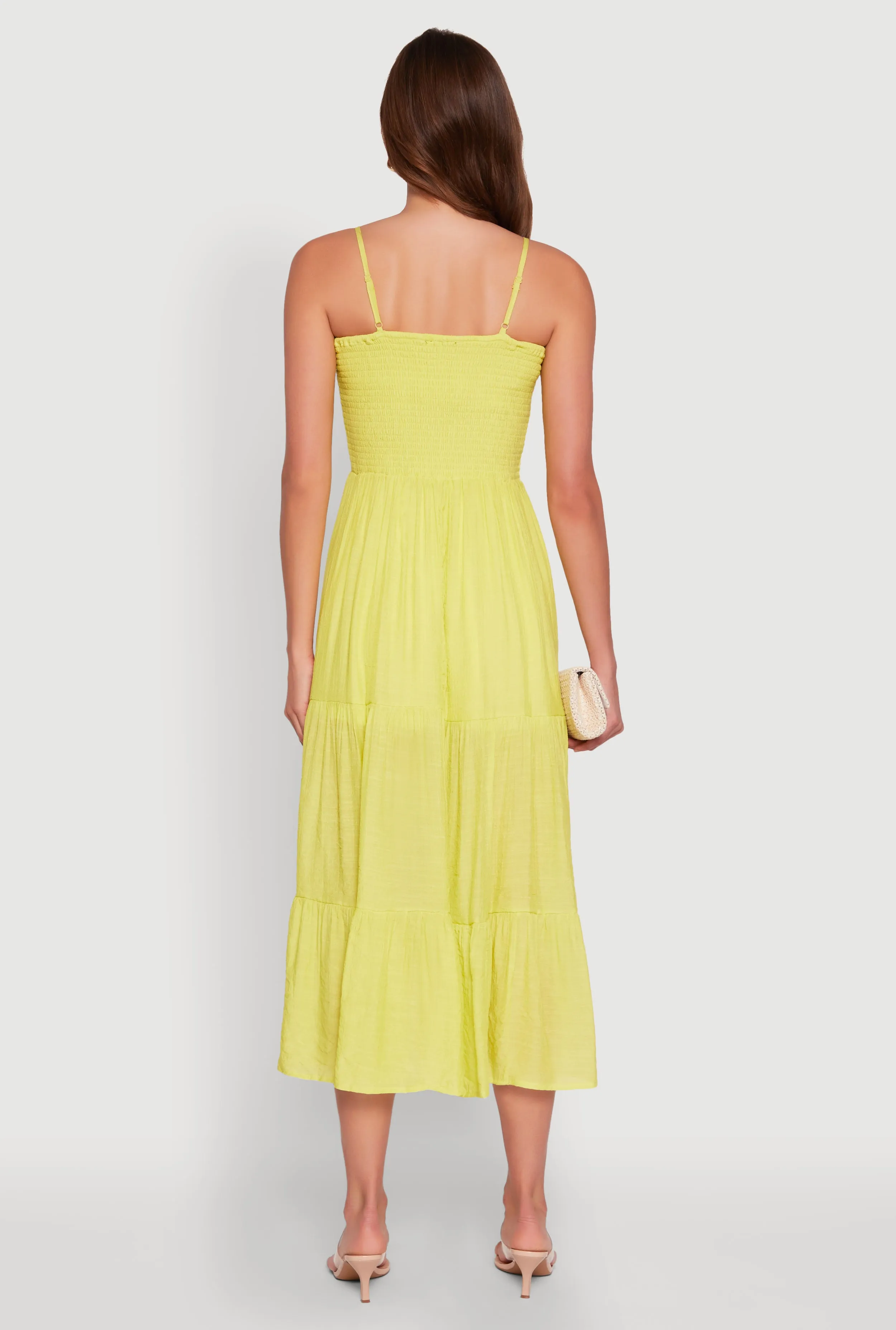 Smocked Tiered Maxi Sundress sold by Rainbow product image thumbnail 5